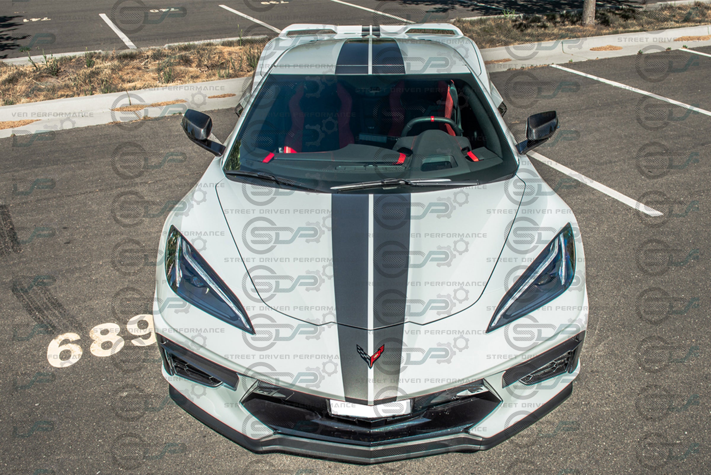 2020+ C8 Chevrolet Corvette - Carbon Fiber Tape-On Top and Bottom Mirror Covers