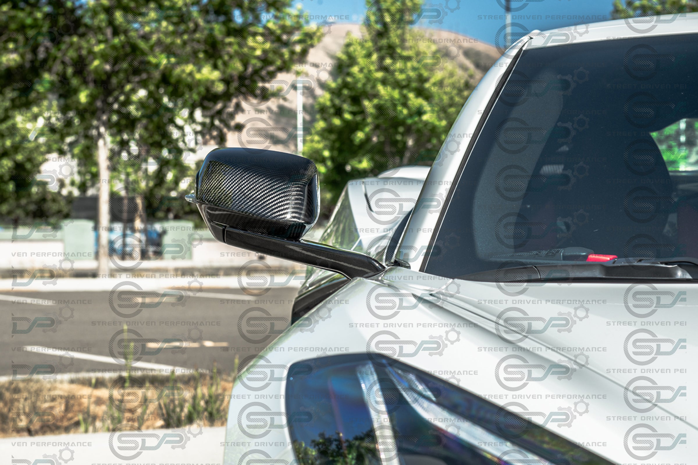 2020+ C8 Chevrolet Corvette - Carbon Fiber Tape-On Top and Bottom Mirror Covers