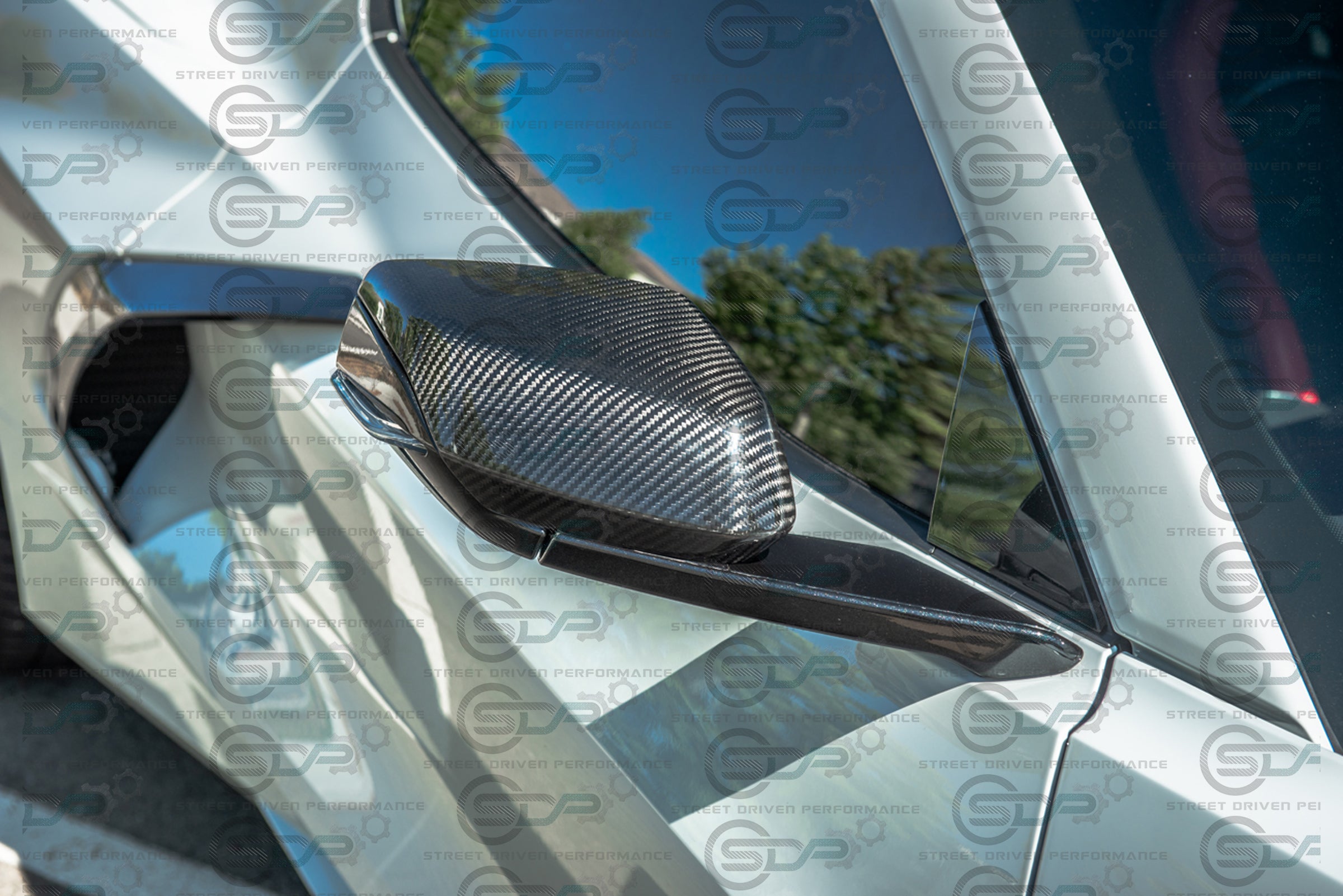2020+ C8 Chevrolet Corvette - Carbon Fiber Tape-On Top and Bottom Mirror Covers