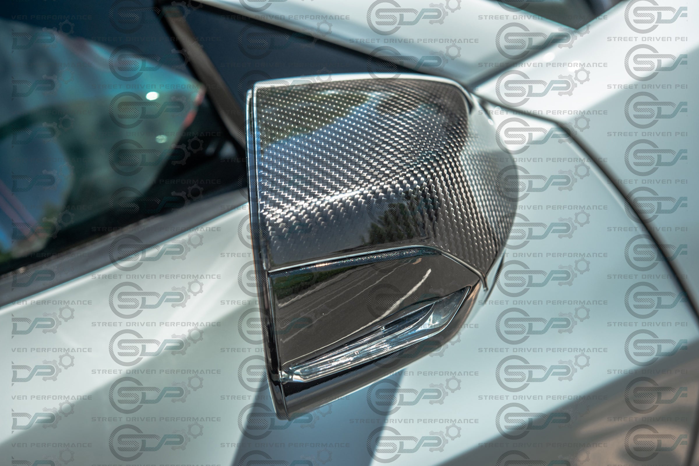 2020+ C8 Chevrolet Corvette - Carbon Fiber Tape-On Top and Bottom Mirror Covers