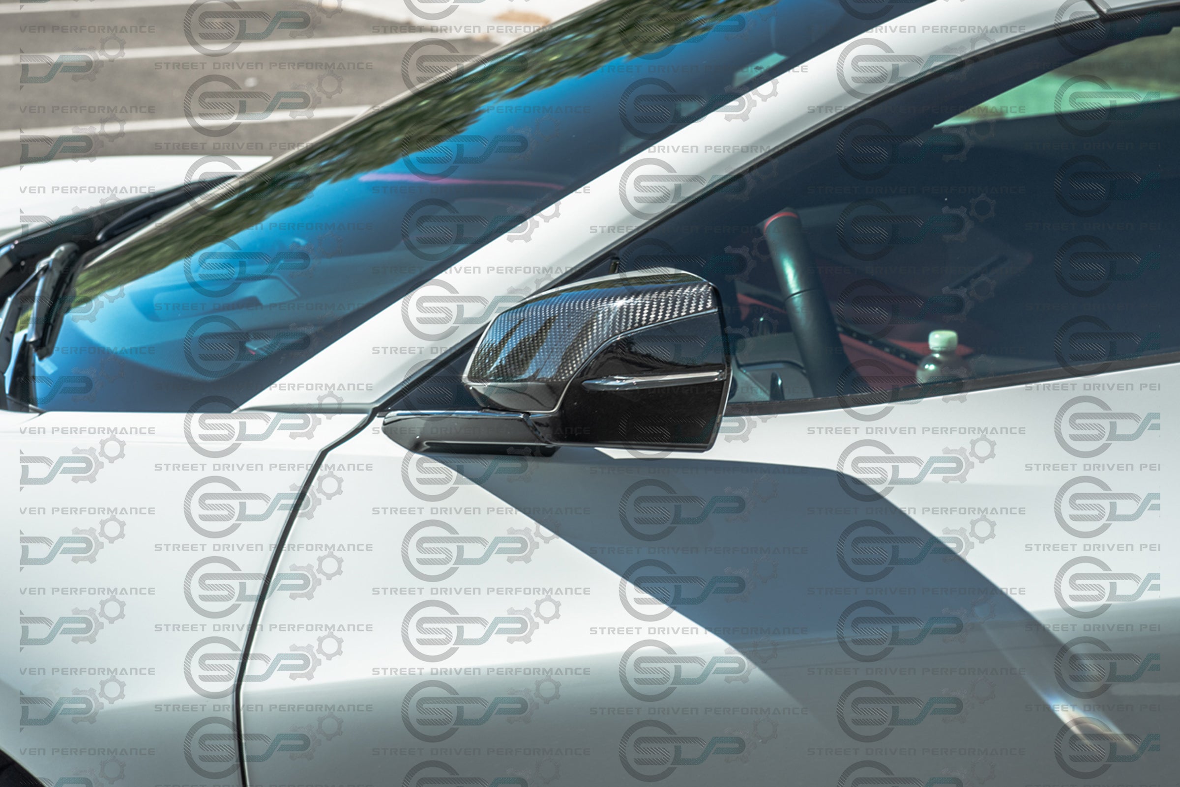 2020+ C8 Chevrolet Corvette - Carbon Fiber Tape-On Top and Bottom Mirror Covers
