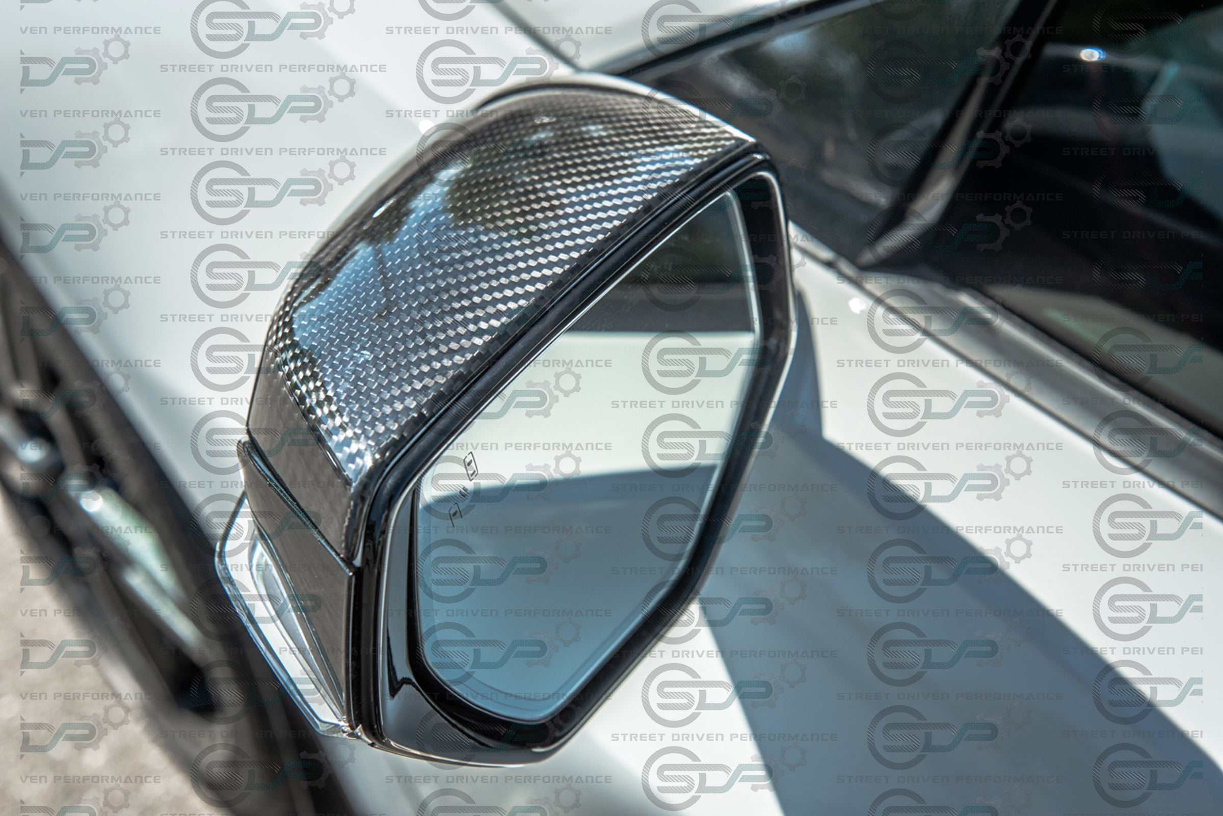 2020+ C8 Chevrolet Corvette - Carbon Fiber Tape-On Top and Bottom Mirror Covers