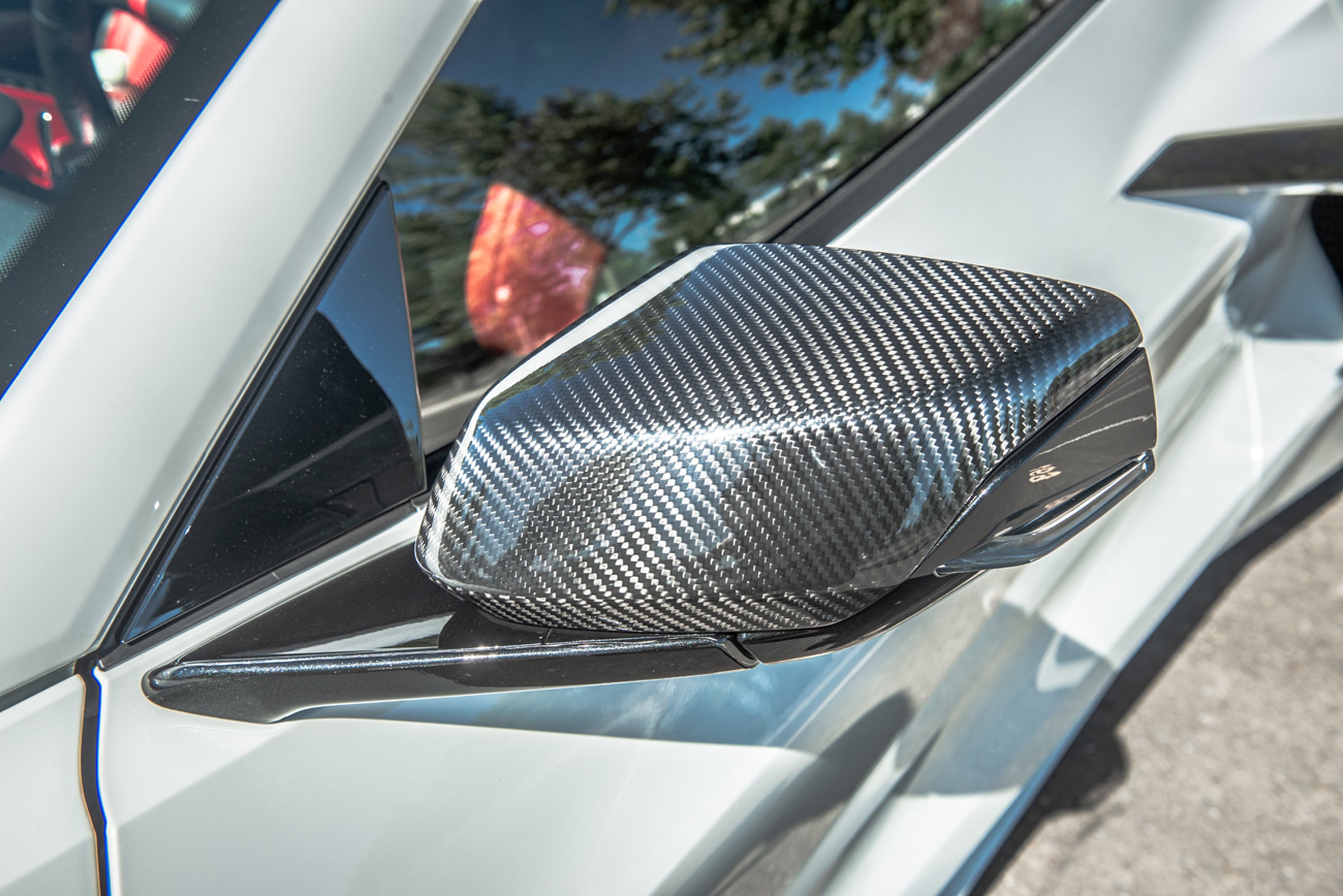 2020+ C8 Chevrolet Corvette - Carbon Fiber Tape-On Top and Bottom Mirror Covers