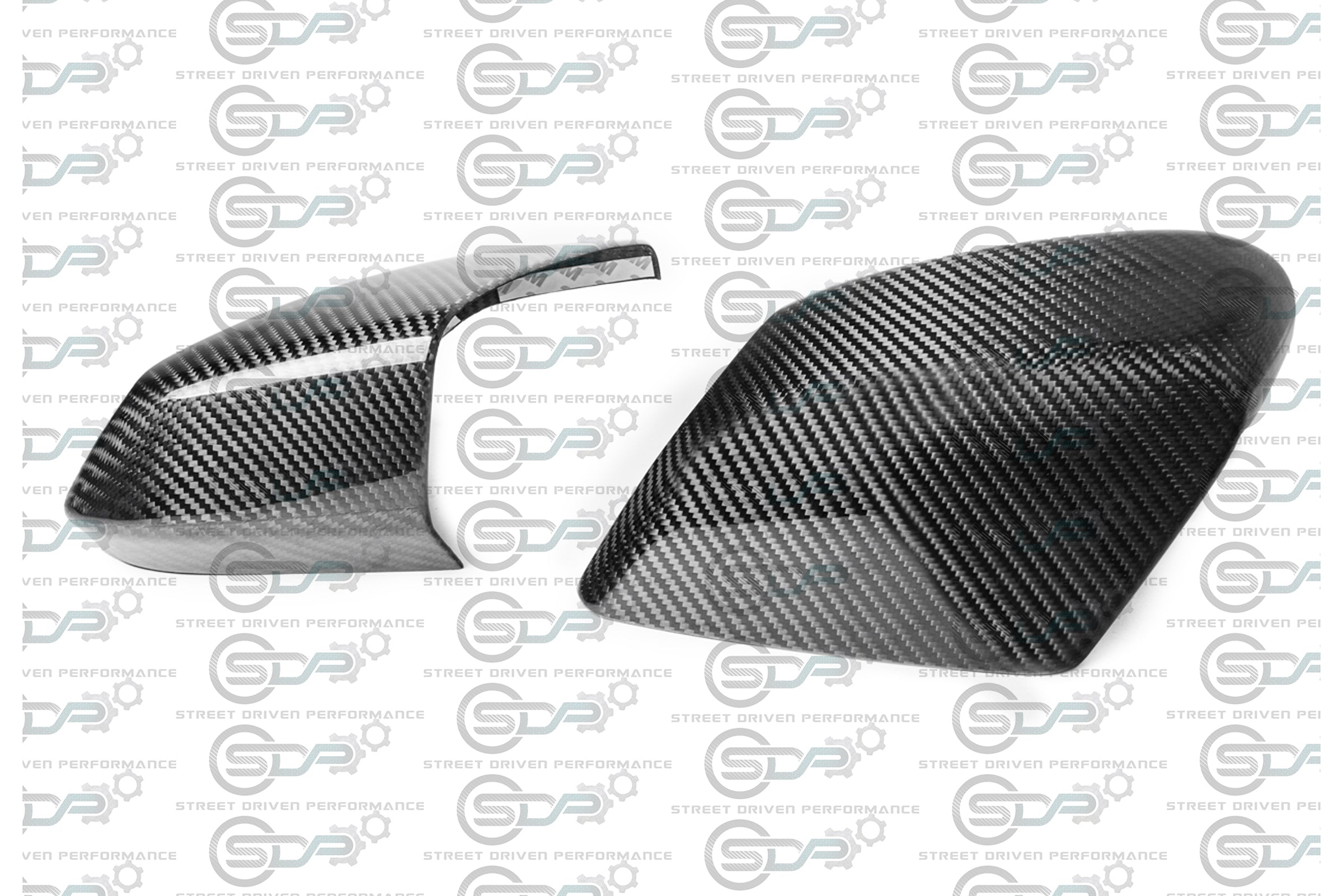 2020+ C8 Chevrolet Corvette - Carbon Fiber Tape-On Top and Bottom Mirror Covers