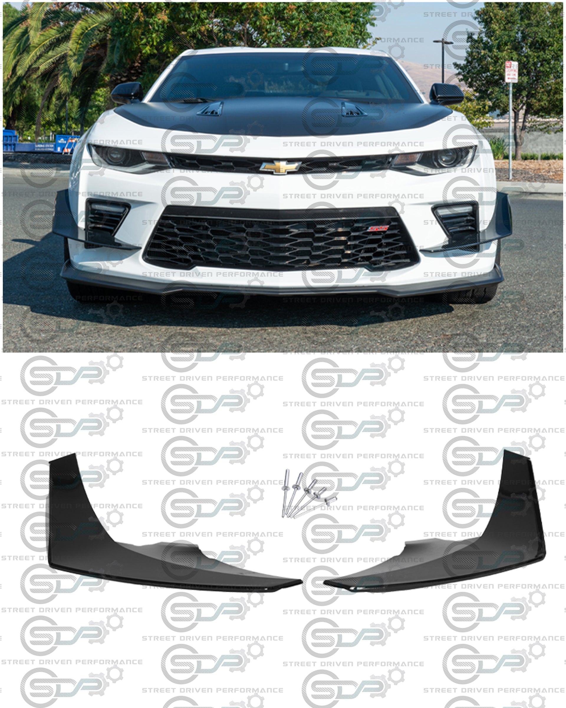 2016-2018 6th Gen Camaro - Front Canards Pair - for all SS models