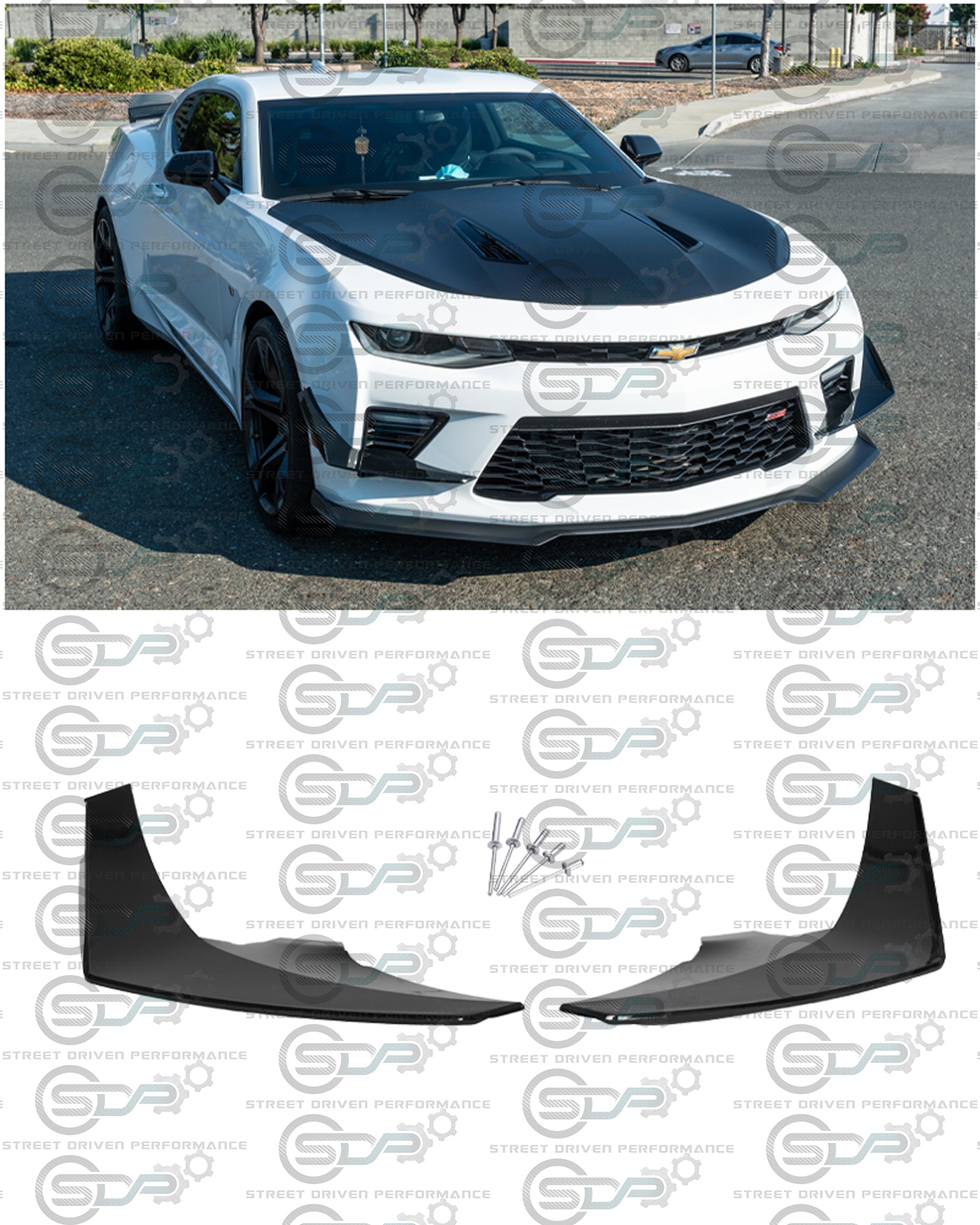 2016-2018 6th Gen Camaro - Front Canards Pair - for all SS models