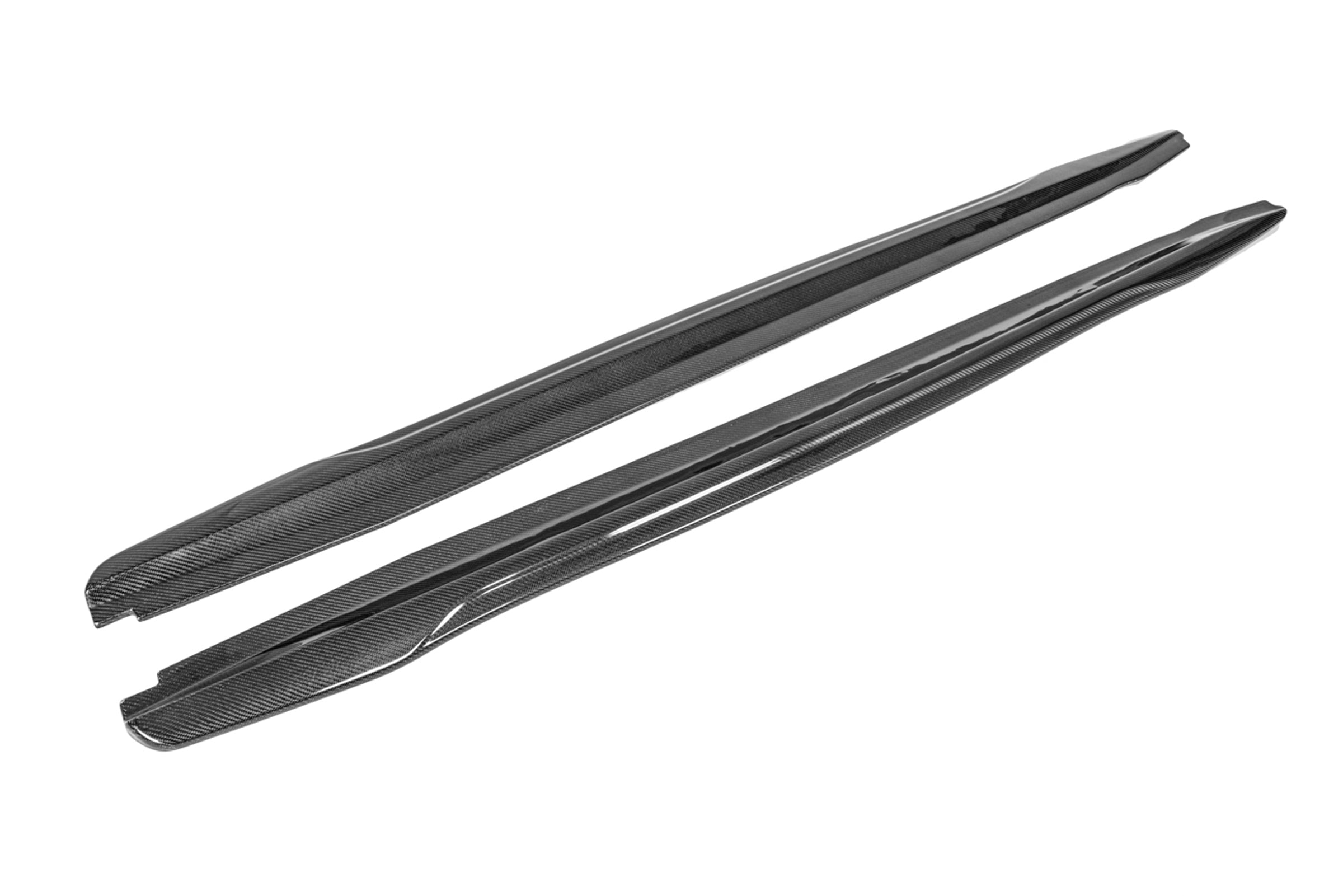 2016-2019 CADILLAC ATS-V SEDAN CARBON FIBER SIDE SKIRTS ROCKER PANELS GROUND EFFECTS