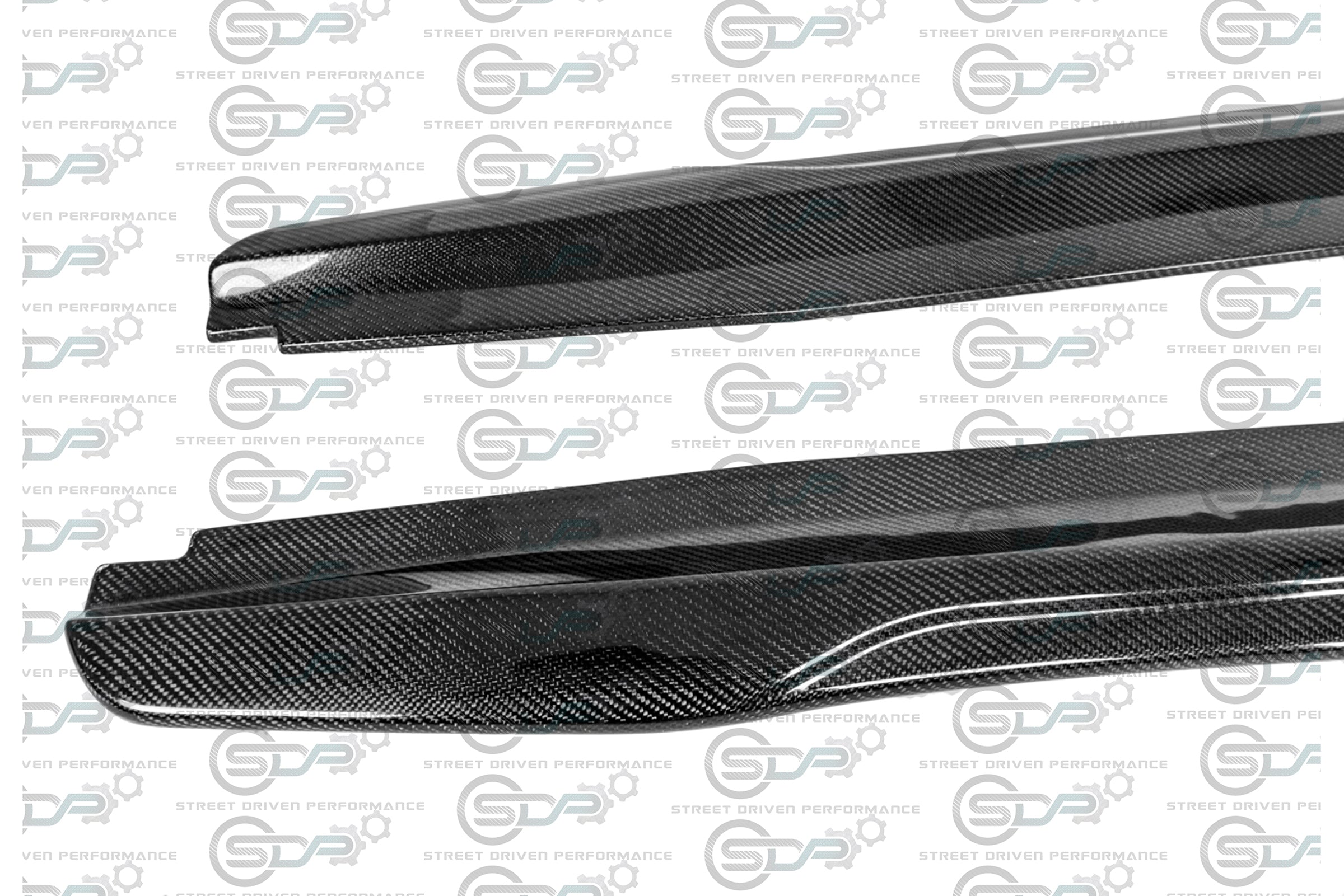 2016-2019 CADILLAC ATS-V SEDAN CARBON FIBER SIDE SKIRTS ROCKER PANELS GROUND EFFECTS