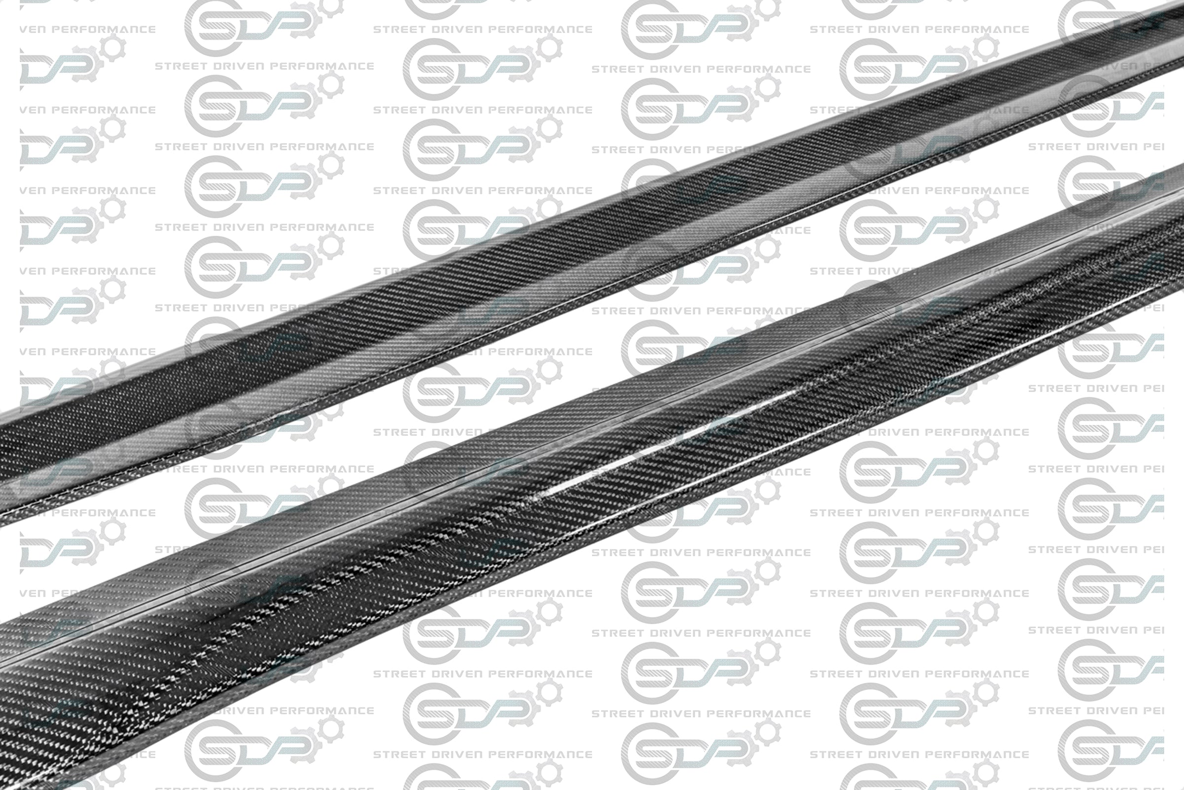 2016-2019 CADILLAC ATS-V SEDAN CARBON FIBER SIDE SKIRTS ROCKER PANELS GROUND EFFECTS