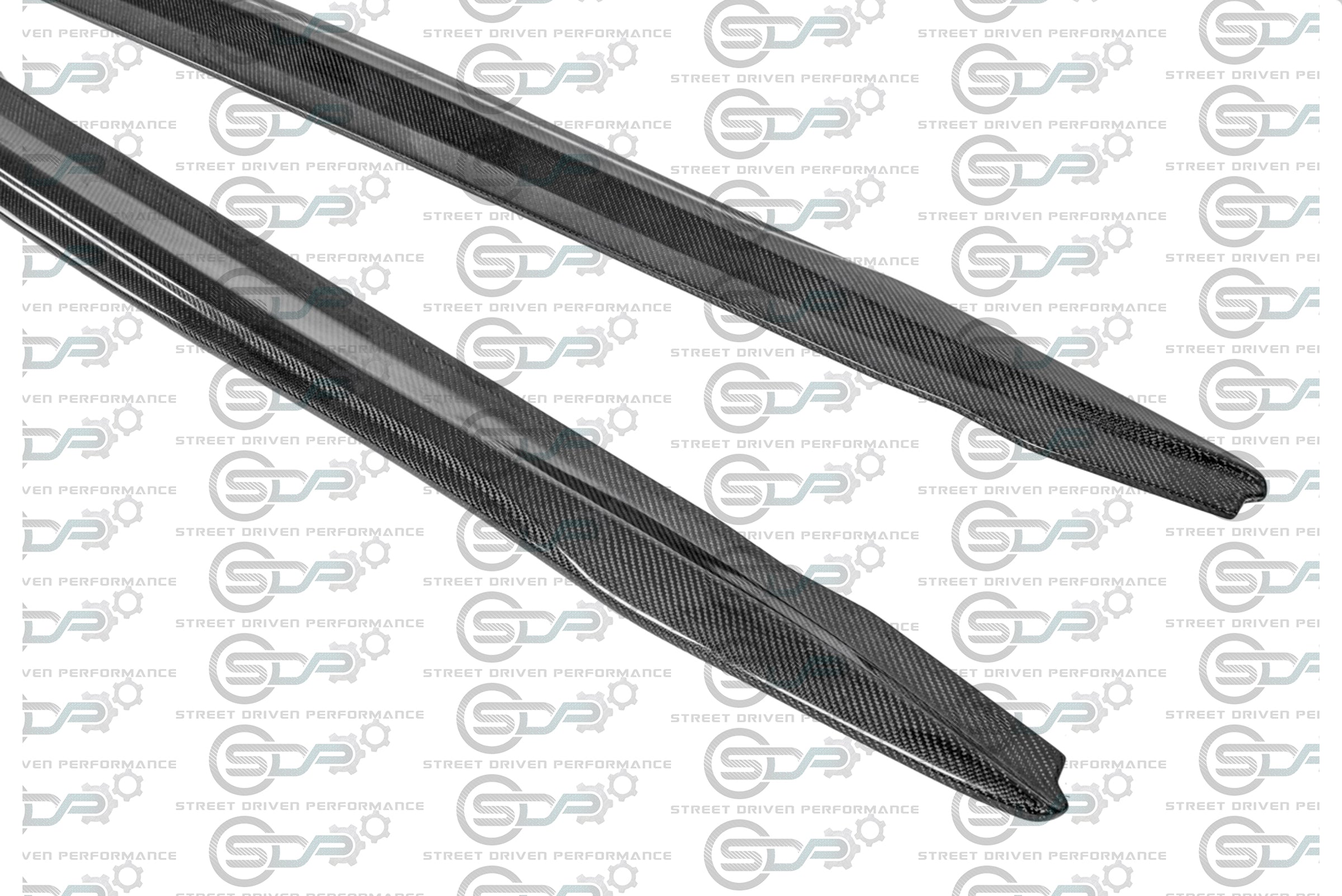 2016-2019 CADILLAC ATS-V SEDAN CARBON FIBER SIDE SKIRTS ROCKER PANELS GROUND EFFECTS