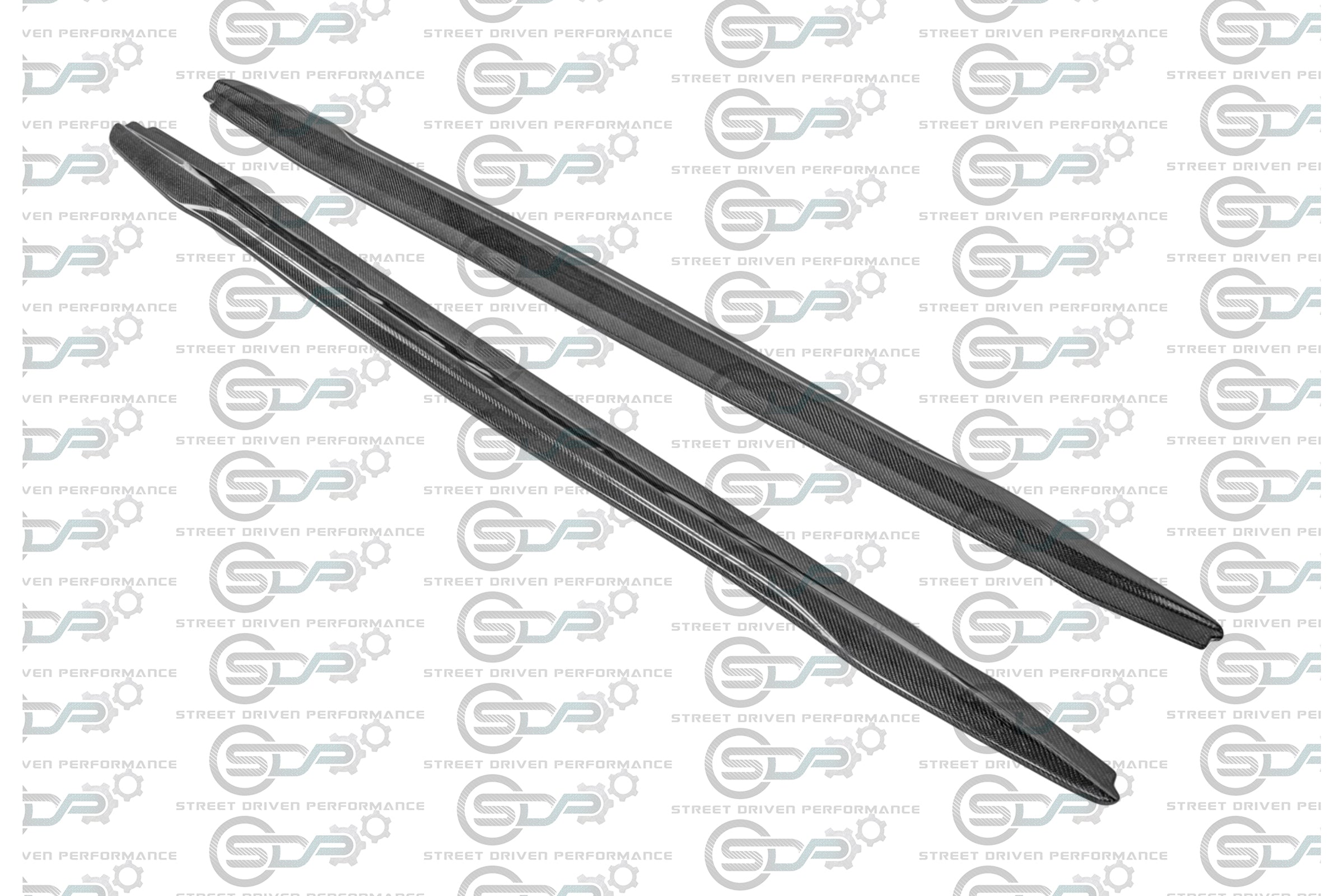2016-2019 CADILLAC ATS-V SEDAN CARBON FIBER SIDE SKIRTS ROCKER PANELS GROUND EFFECTS