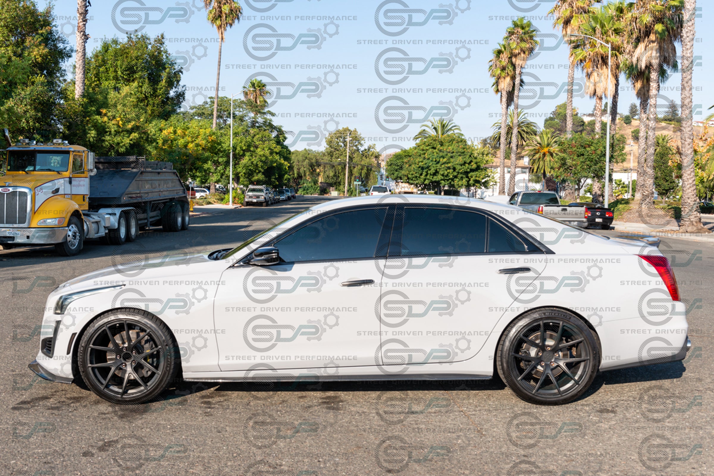 2014+ Cadillac CTS - Carbon Fiber Side Skirts Rocker Panels Ground Effects