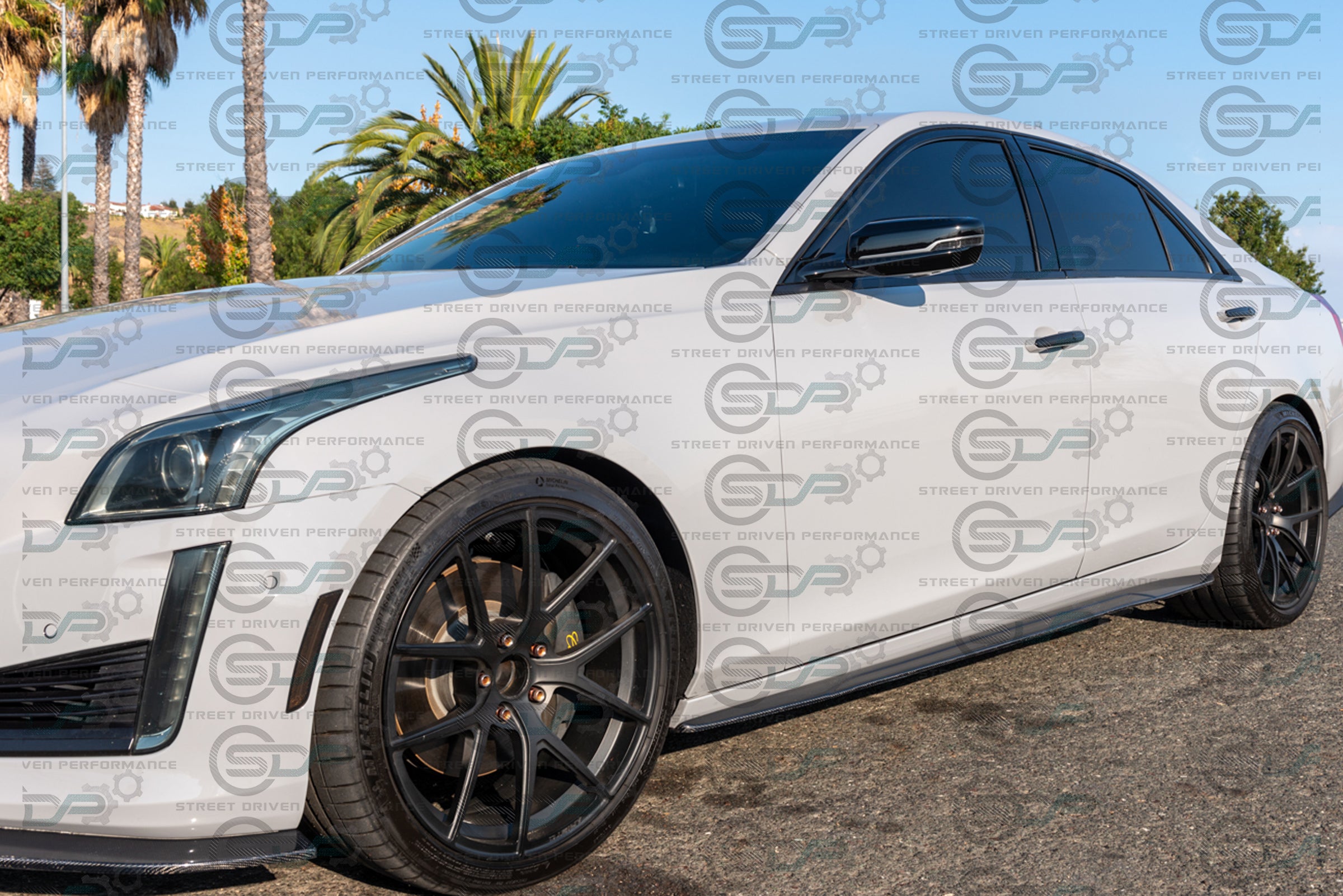 2014+ Cadillac CTS - Carbon Fiber Side Skirts Rocker Panels Ground Effects