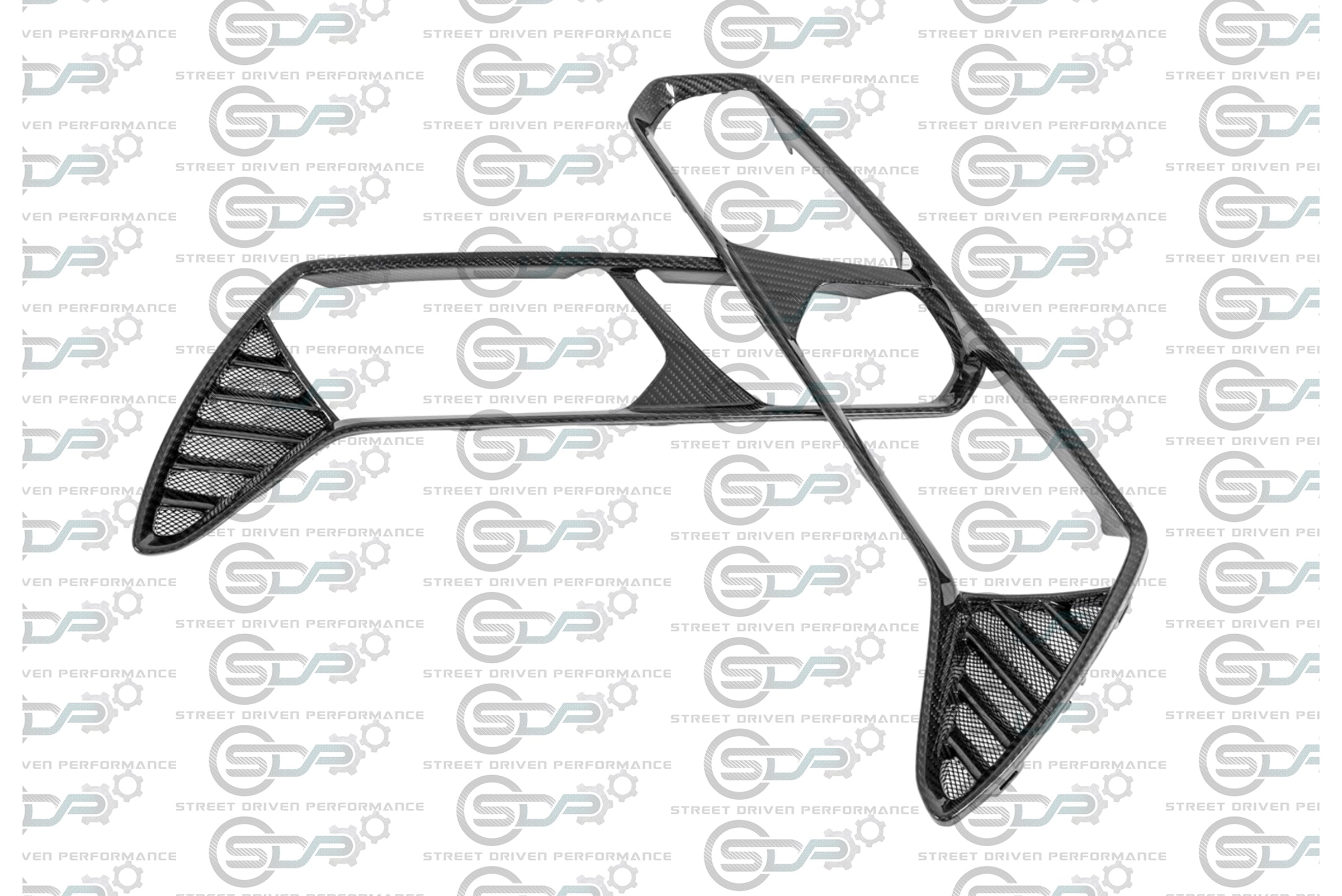 2014-2019 Chevrolet Corvette C7 - Carbon Fiber Rear Tail Light Trim (Pair)