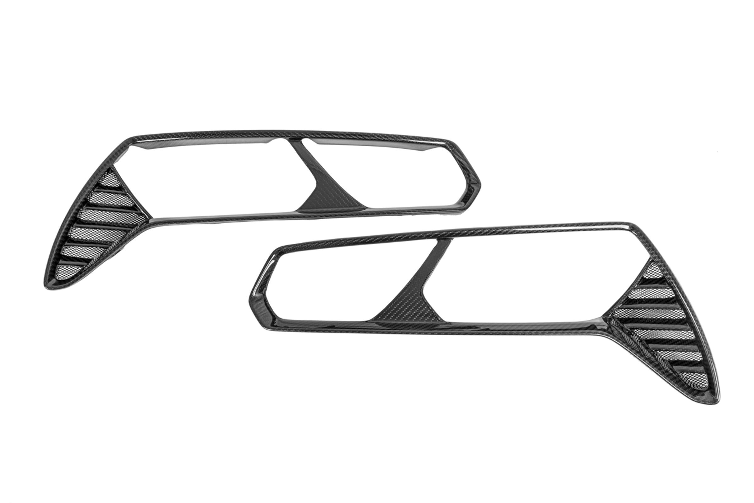 2014-2019 Chevrolet Corvette C7 - Carbon Fiber Rear Tail Light Trim (Pair)