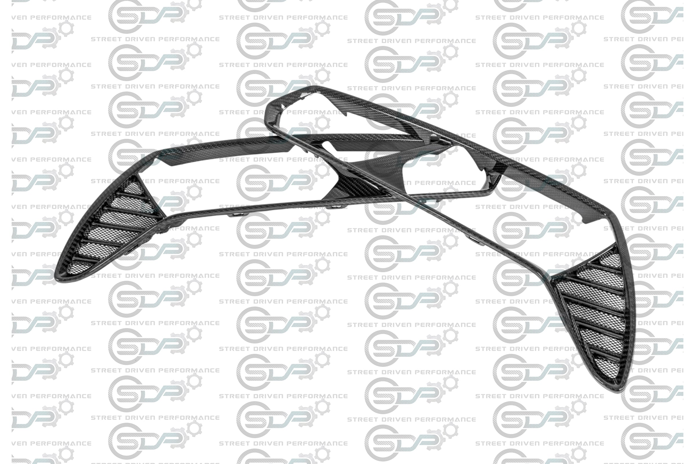 2014-2019 Chevrolet Corvette C7 - Carbon Fiber Rear Tail Light Trim (Pair)