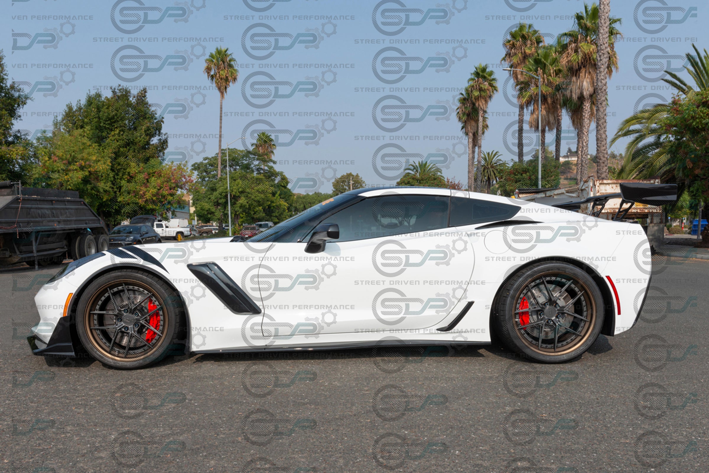 2014-2017 C7 Corvette Z06 - Carbon Flash "ZR1 Style Conversion" Side Fender Vents (Pair)
