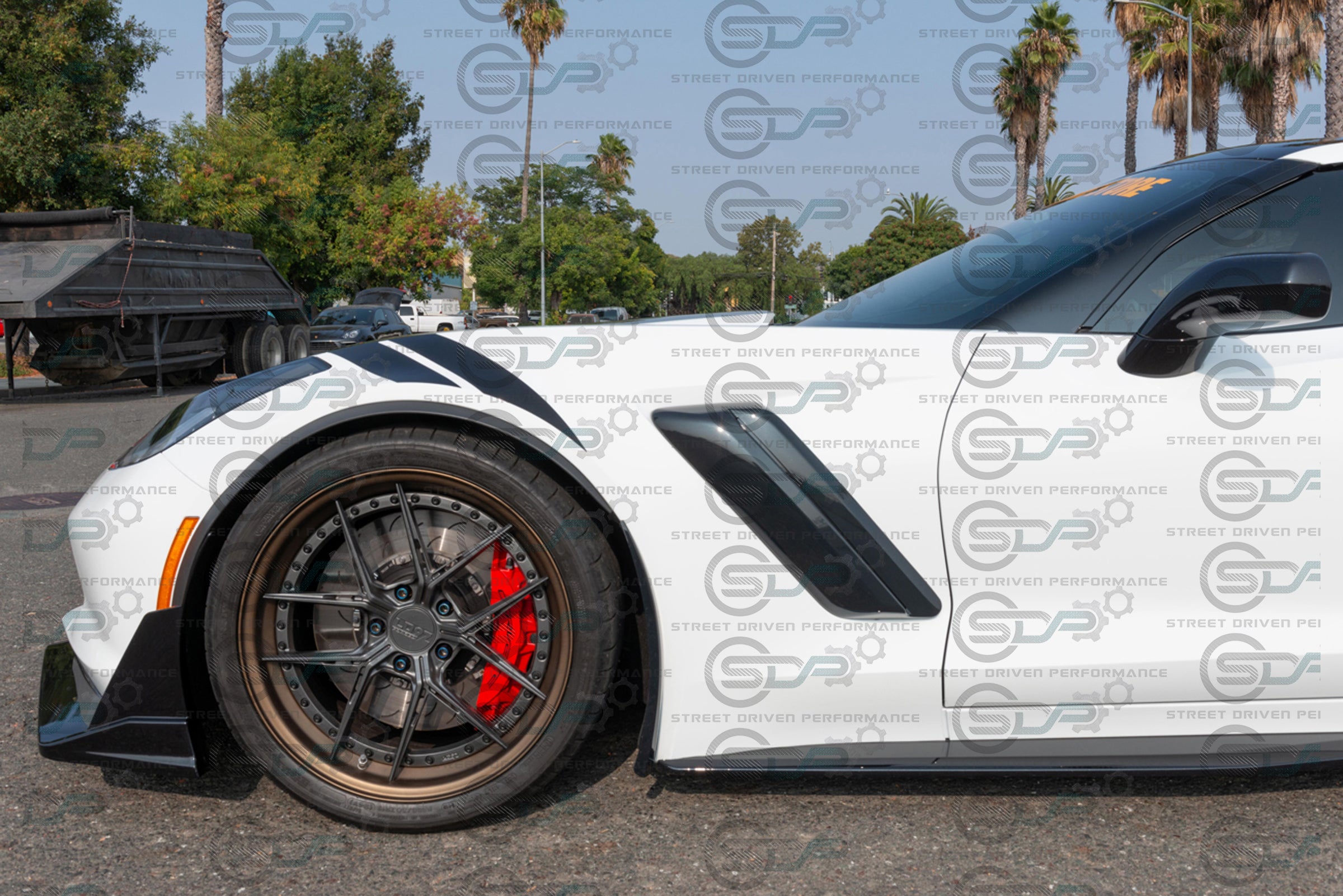 2014-2017 C7 Corvette Z06 - Carbon Flash "ZR1 Style Conversion" Side Fender Vents (Pair)