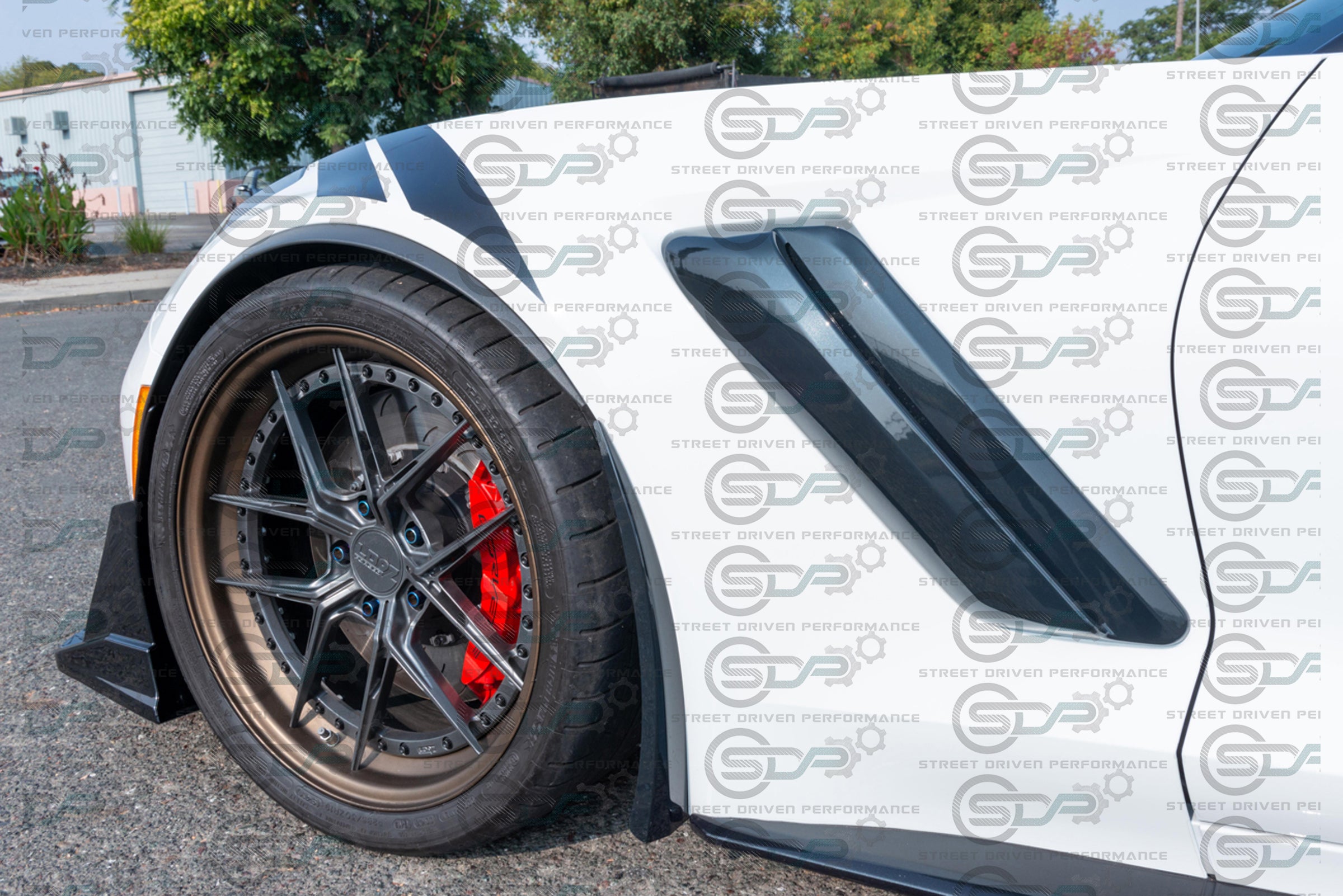 2014-2017 C7 Corvette Z06 - Carbon Flash "ZR1 Style Conversion" Side Fender Vents (Pair)