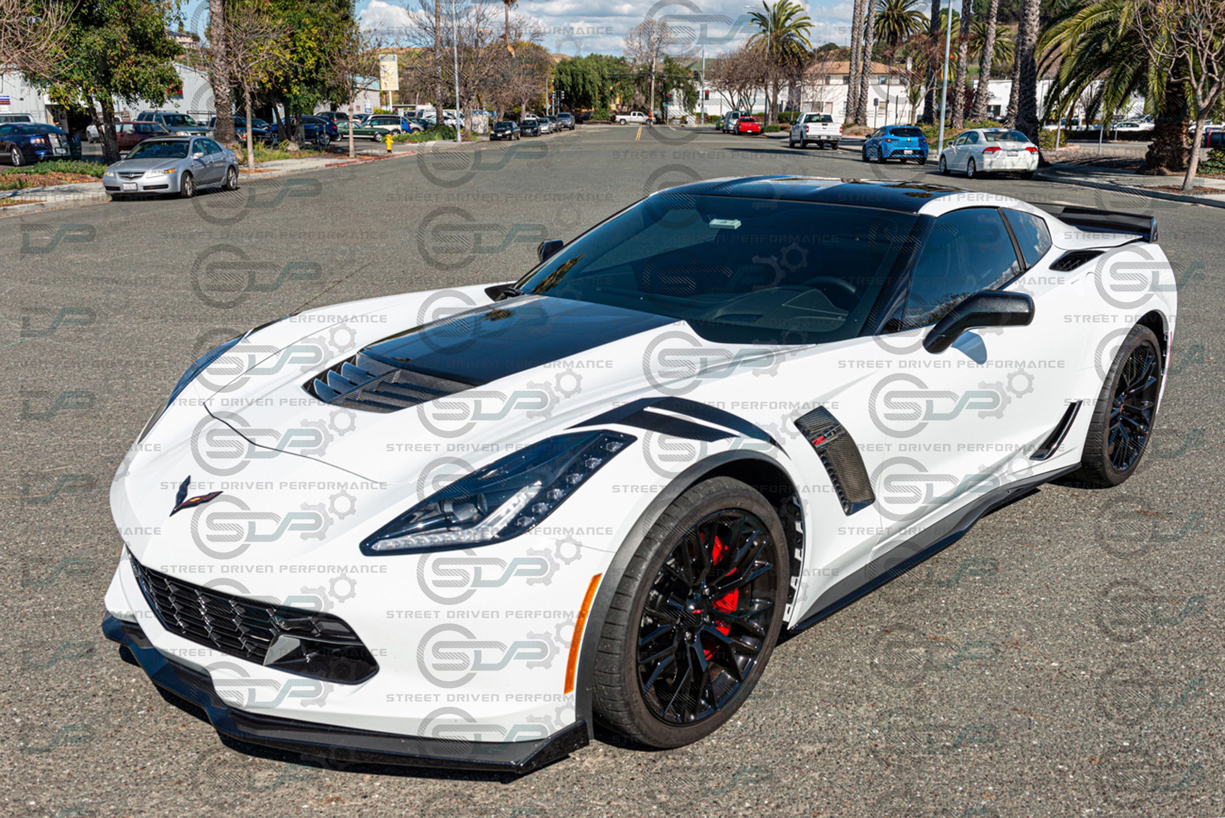 2014-2019 C7 Corvette Z06 | Z06 Factory Style Carbon Fiber Hood Vent Replacement