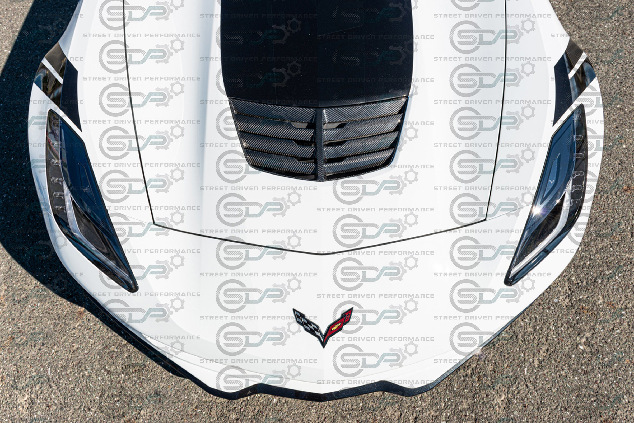 2014-2019 C7 Corvette Z06 | Z06 Factory Style Carbon Fiber Hood Vent Replacement
