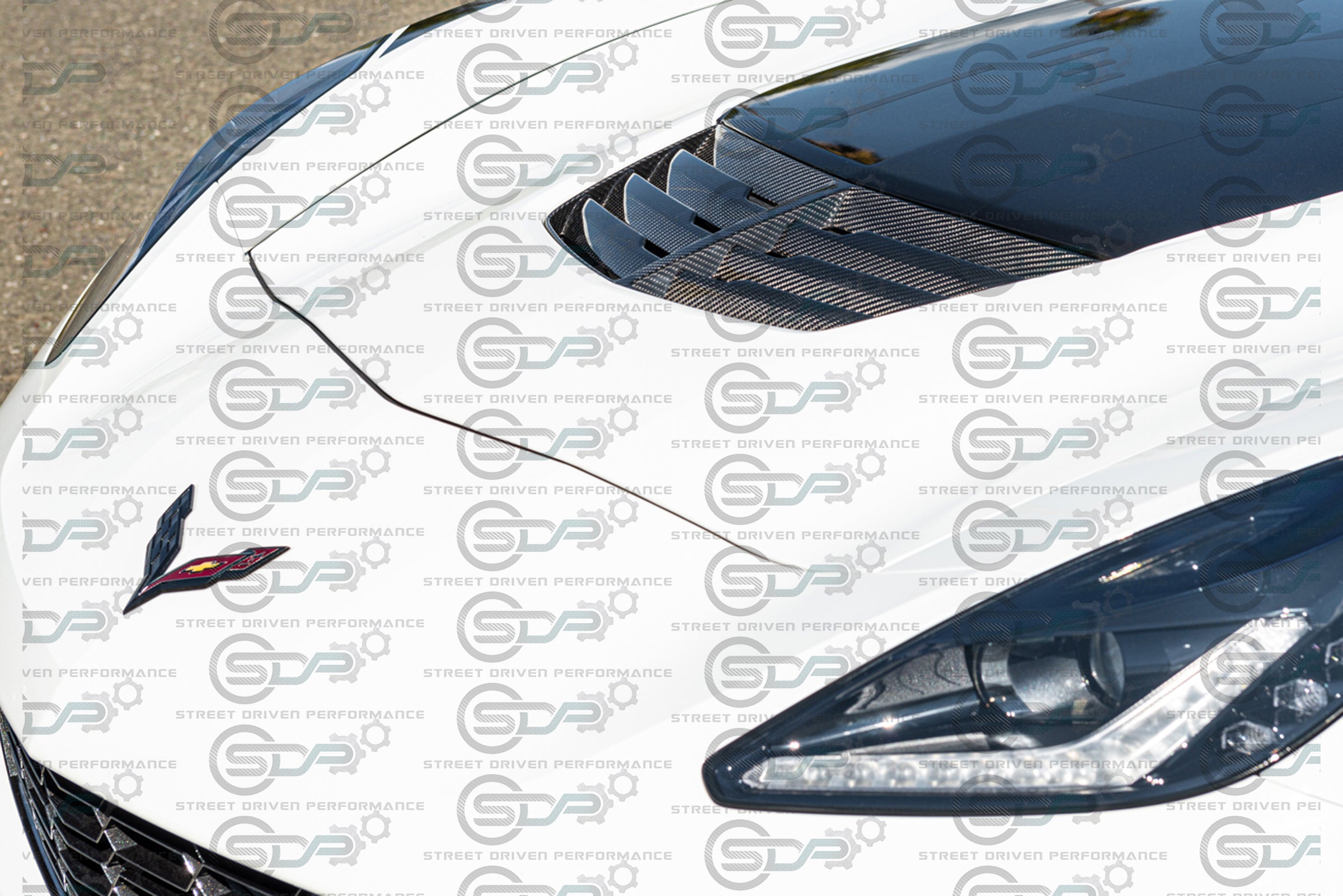 2014-2019 C7 Corvette Z06 | Z06 Factory Style Carbon Fiber Hood Vent Replacement
