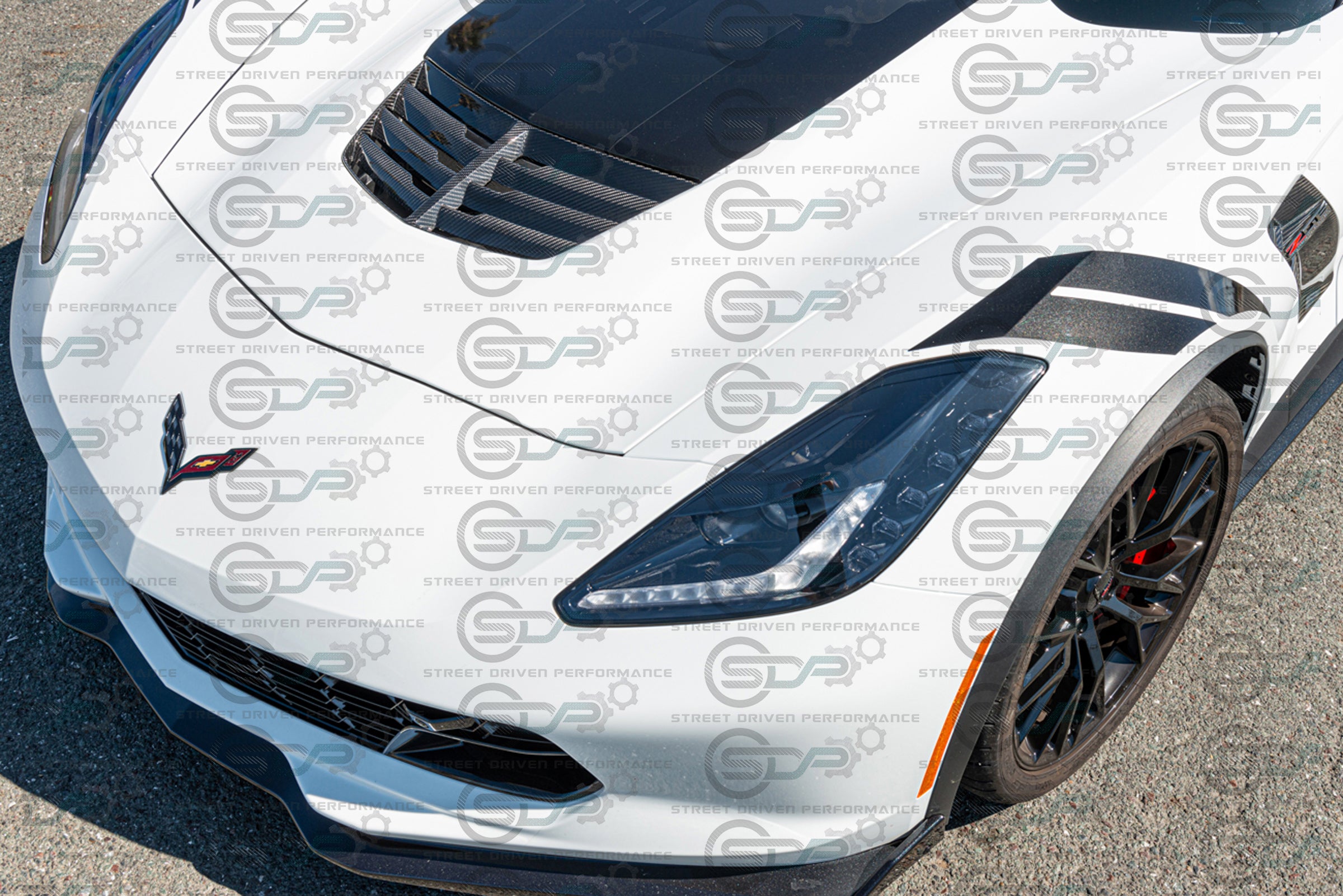 2014-2019 C7 Corvette Z06 | Z06 Factory Style Carbon Fiber Hood Vent Replacement