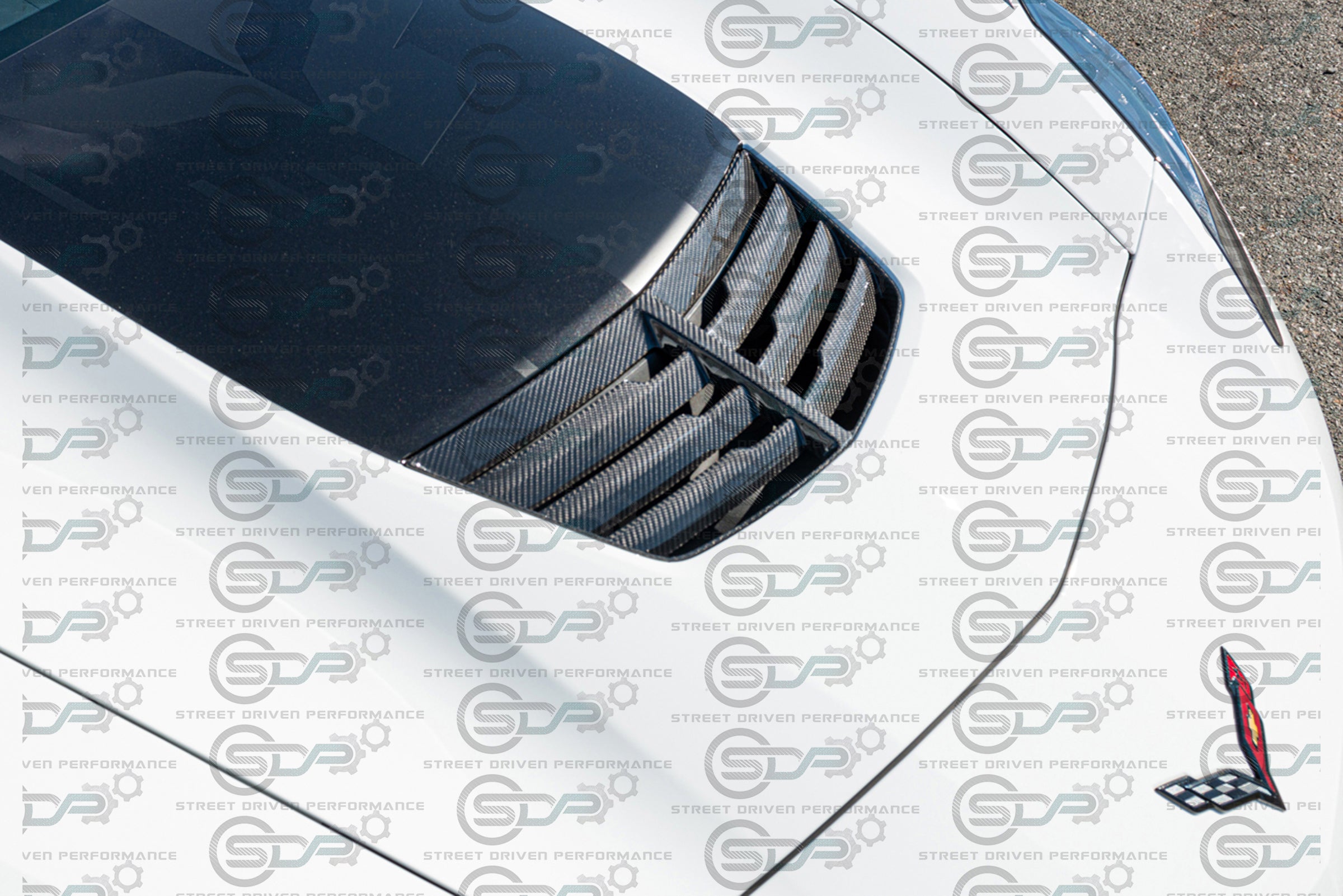 2014-2019 C7 Corvette Z06 | Z06 Factory Style Carbon Fiber Hood Vent Replacement