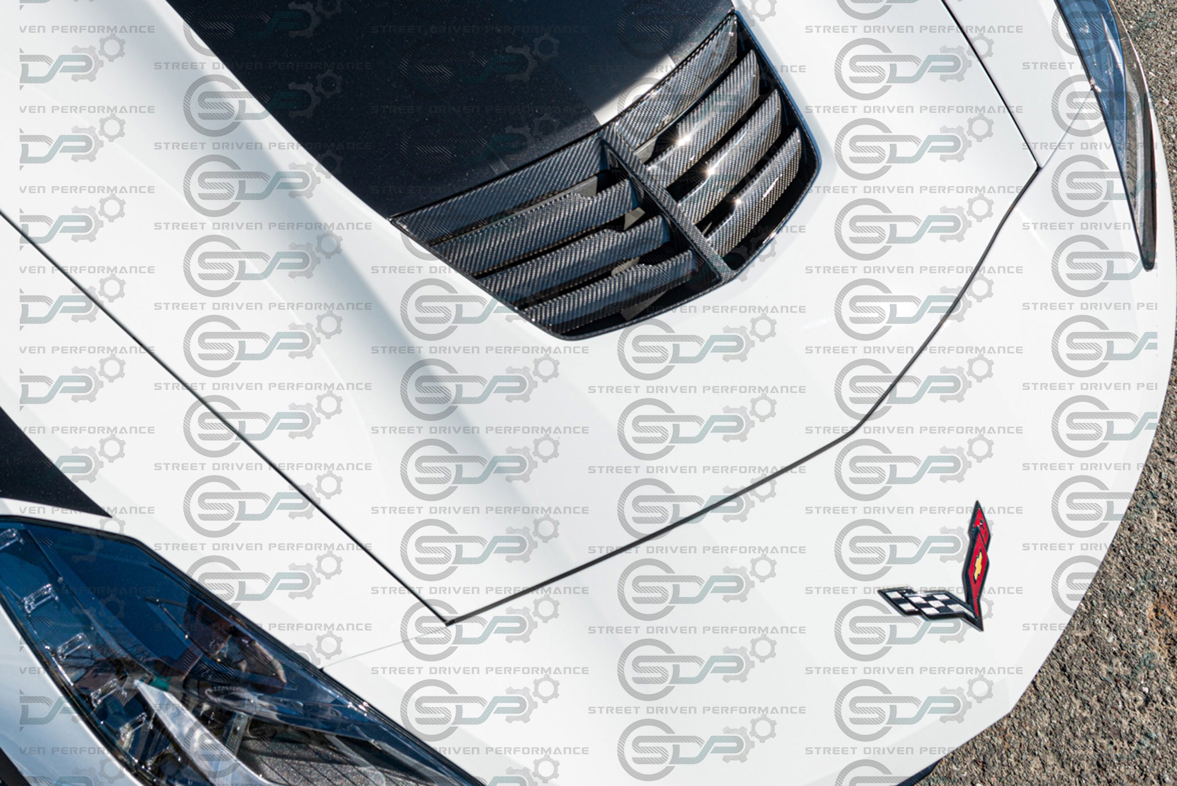 2014-2019 C7 Corvette Z06 | Z06 Factory Style Carbon Fiber Hood Vent Replacement