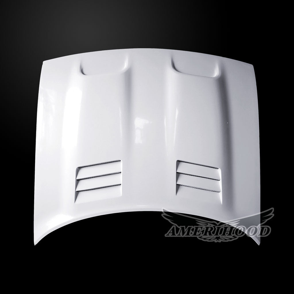 Dodge Challenger RDY Style Functional Ram Air With Heat Extractor Vents Hood