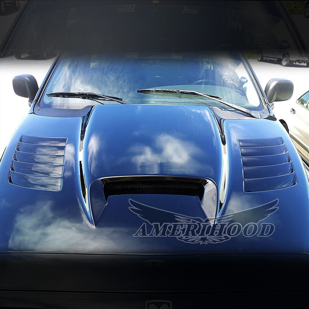 Dodge Ram 2500 2003-2009 Type-SSK Style Functional Heat Extractor Vented Hood