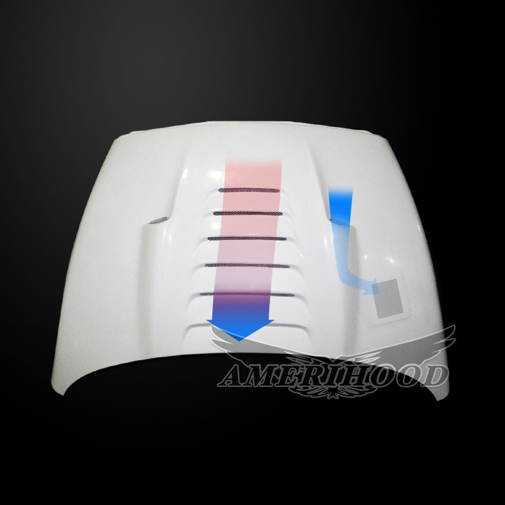 Dodge Ram 2500 2003-2009 Type-TS Style Functional Ram Air Hood