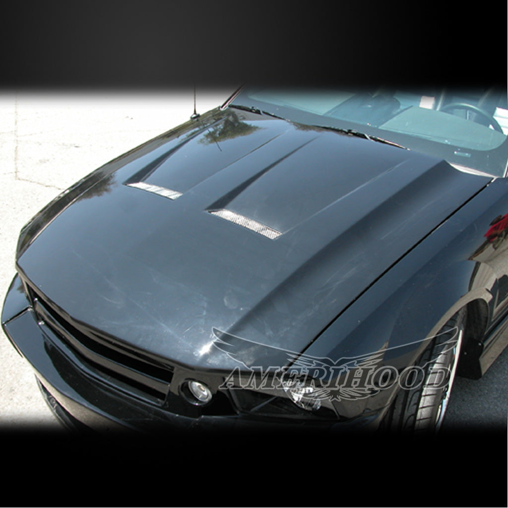Ford Mustang 2005-2009 Type-6 Style Functional Heat Extraction Hood