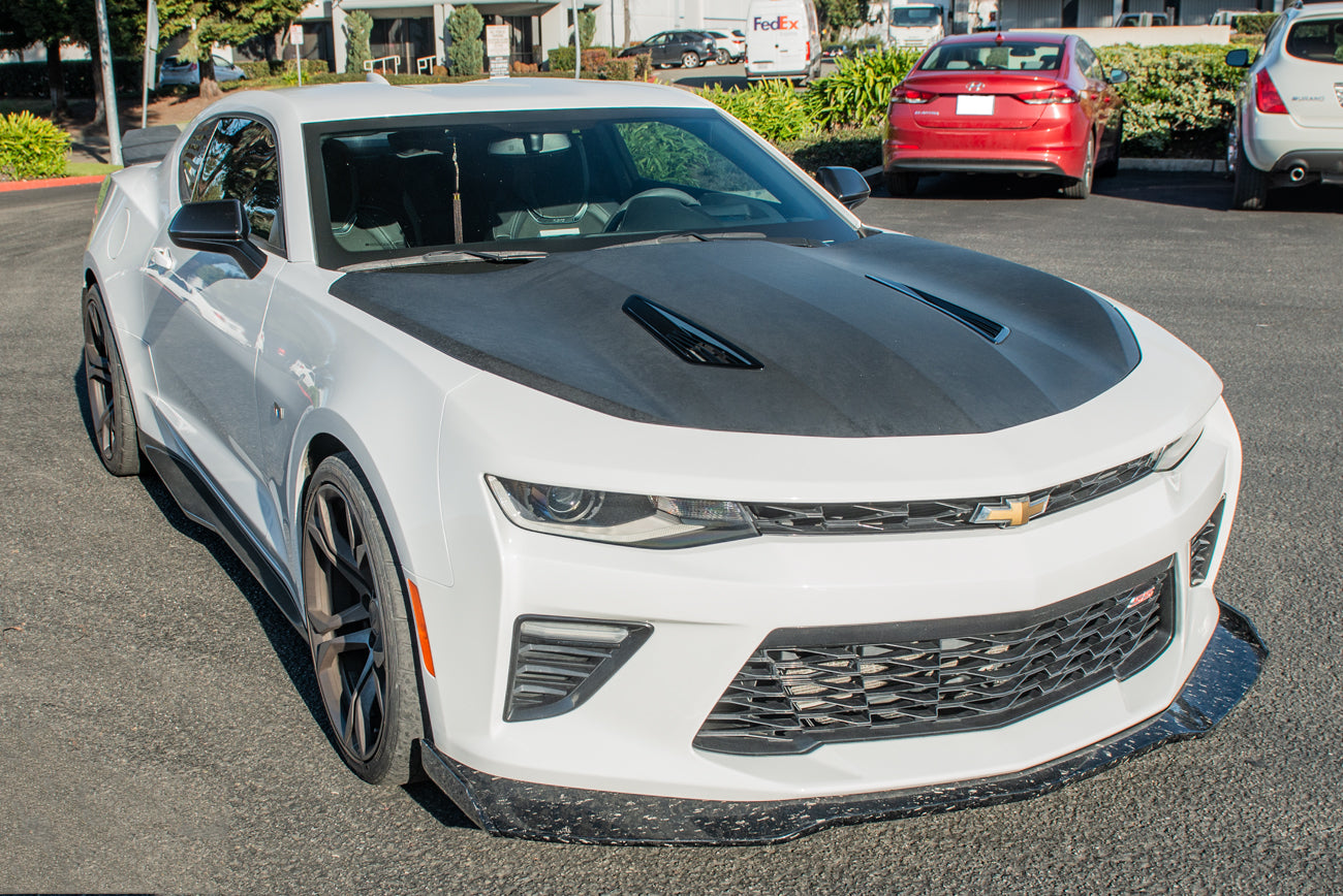 2016+ Camaro SS ZL1 1LE Style FORGED CARBON FIBER Front Bumper Lip Splitter Ground Effects