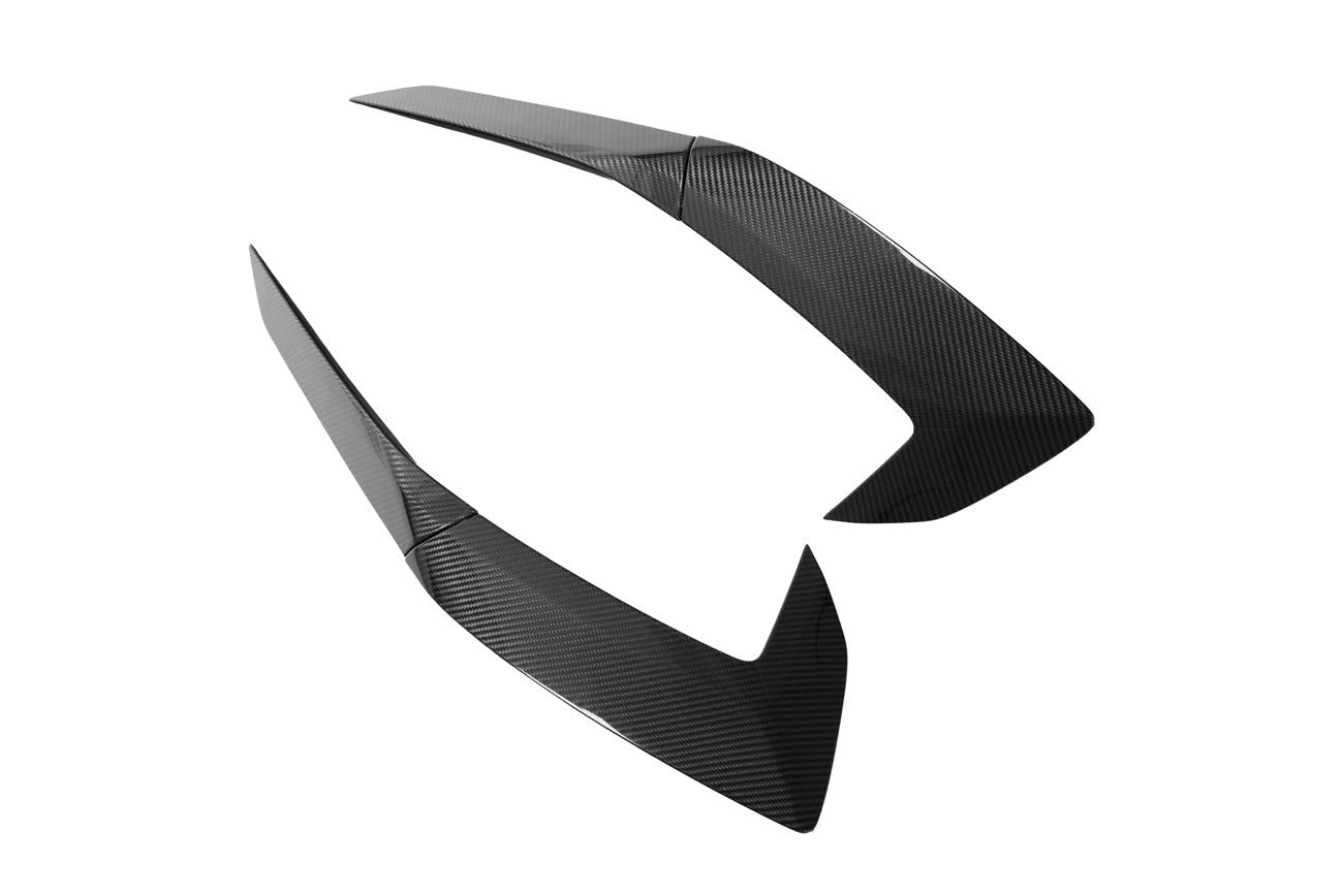 2020+ Corvette C8 Stingray & Z51 | Factory Style CARBON FIBER Side Fender Vent Scoop Door Handle Trim Accent Garnish Replacement (PAIR)