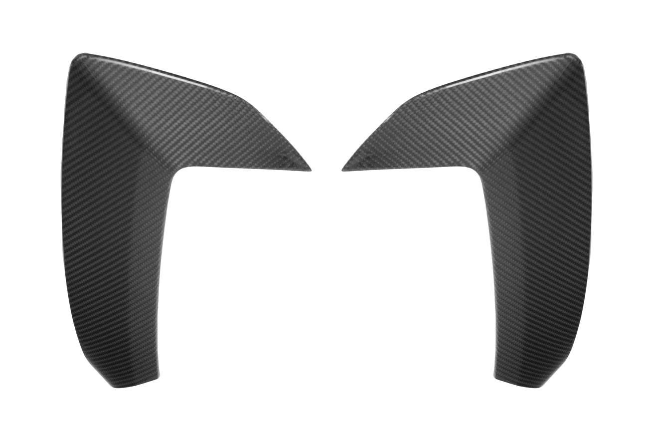 2020+ Corvette C8 Stingray & Z51 | Factory Style CARBON FIBER Side Fender Vent Scoop Door Handle Trim Accent Garnish Replacement (PAIR)
