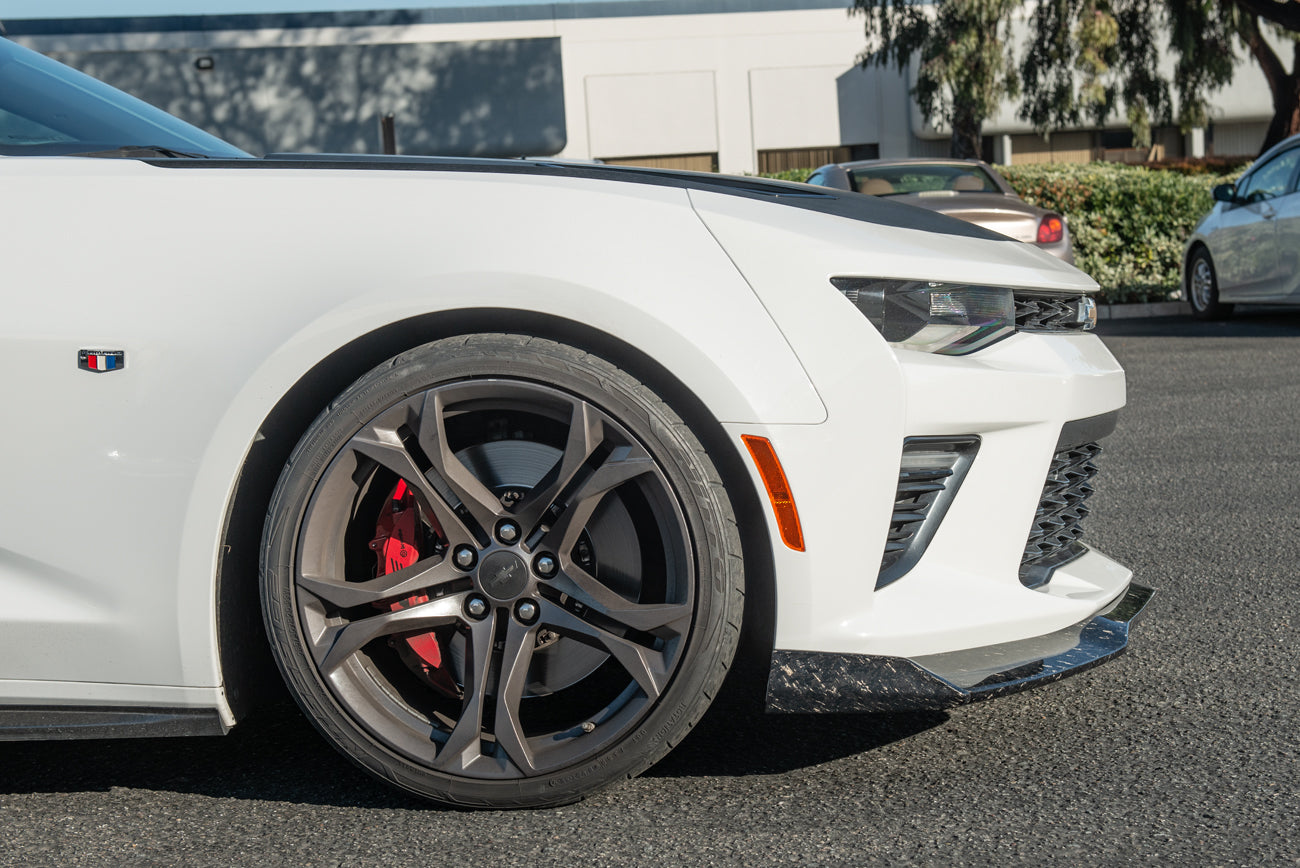 2016+ Camaro SS ZL1 1LE Style FORGED CARBON FIBER Front Bumper Lip Splitter Ground Effects