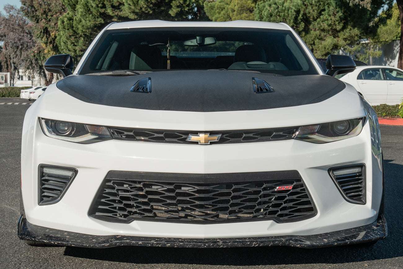 2016+ Camaro SS ZL1 1LE Style FORGED CARBON FIBER Front Bumper Lip Splitter Ground Effects