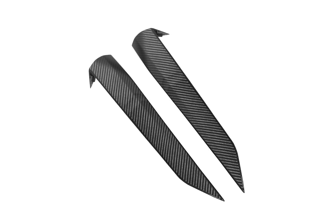 2020+ Corvette C8 Stingray & Z51 | Factory Style CARBON FIBER Side Fender Vent Scoop Door Handle Trim Accent Garnish Replacement (PAIR)