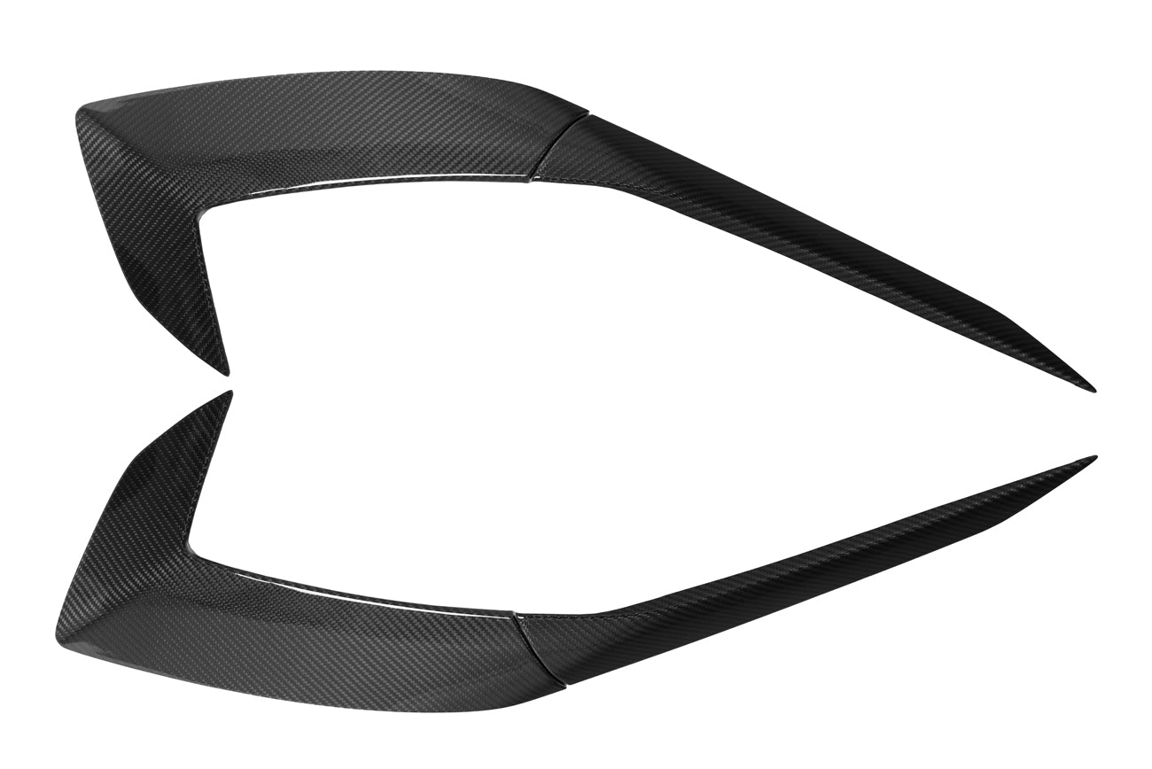 2020+ Corvette C8 Stingray & Z51 | Factory Style CARBON FIBER Side Fender Vent Scoop Door Handle Trim Accent Garnish Replacement (PAIR)