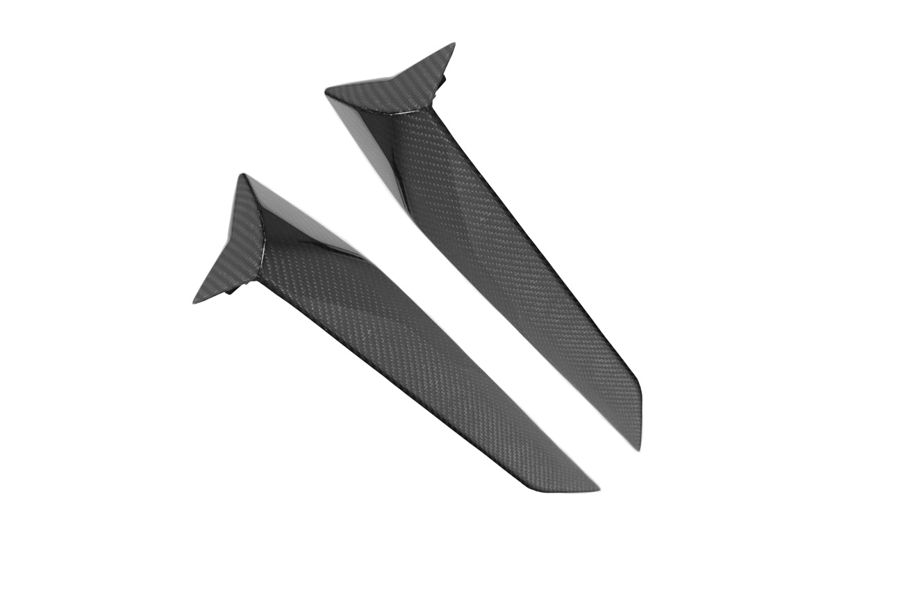 2020+ Corvette C8 Stingray & Z51 | Factory Style CARBON FIBER Side Fender Vent Scoop Door Handle Trim Accent Garnish Replacement (PAIR)