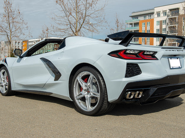 2020+ Corvette C8 NEXT SDP Matte Black Rear Trunk Lid High Wing Spoiler