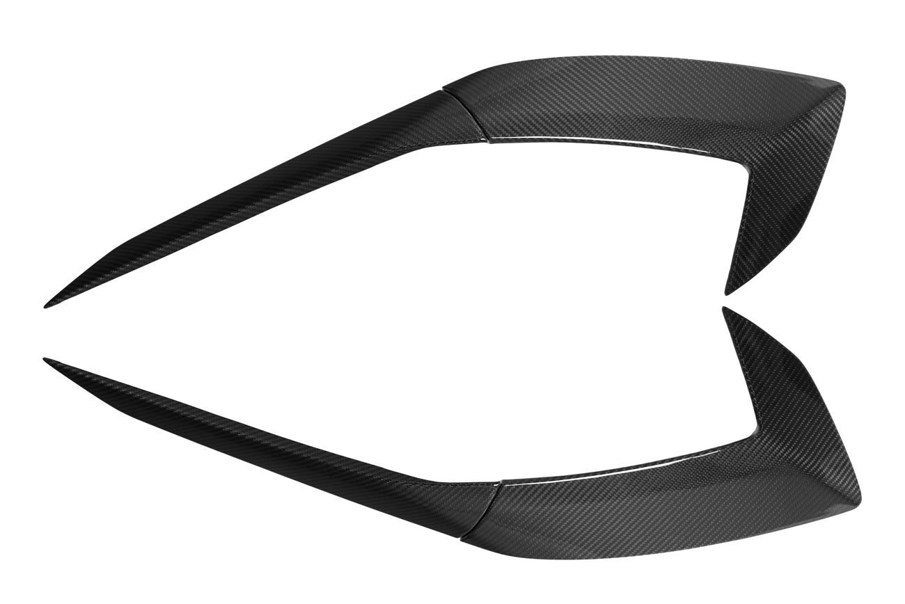 2020+ Corvette C8 Stingray & Z51 | Factory Style CARBON FIBER Side Fender Vent Scoop Door Handle Trim Accent Garnish Replacement (PAIR)