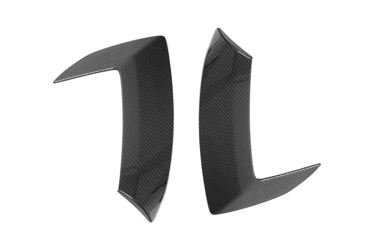 2020+ Corvette C8 Stingray & Z51 | Factory Style CARBON FIBER Side Fender Vent Scoop Door Handle Trim Accent Garnish Replacement (PAIR)