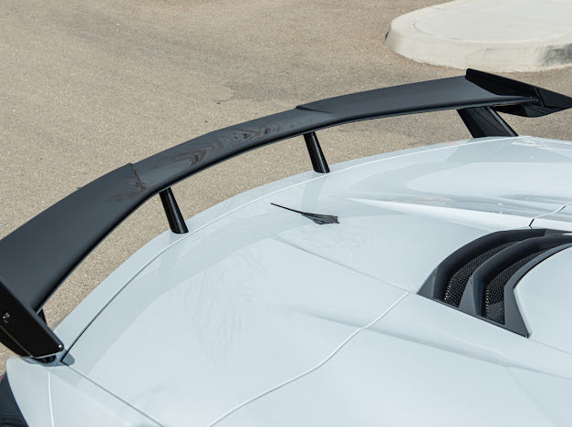 2020+ Corvette C8 NEXT SDP Matte Black Rear Trunk Lid High Wing Spoiler
