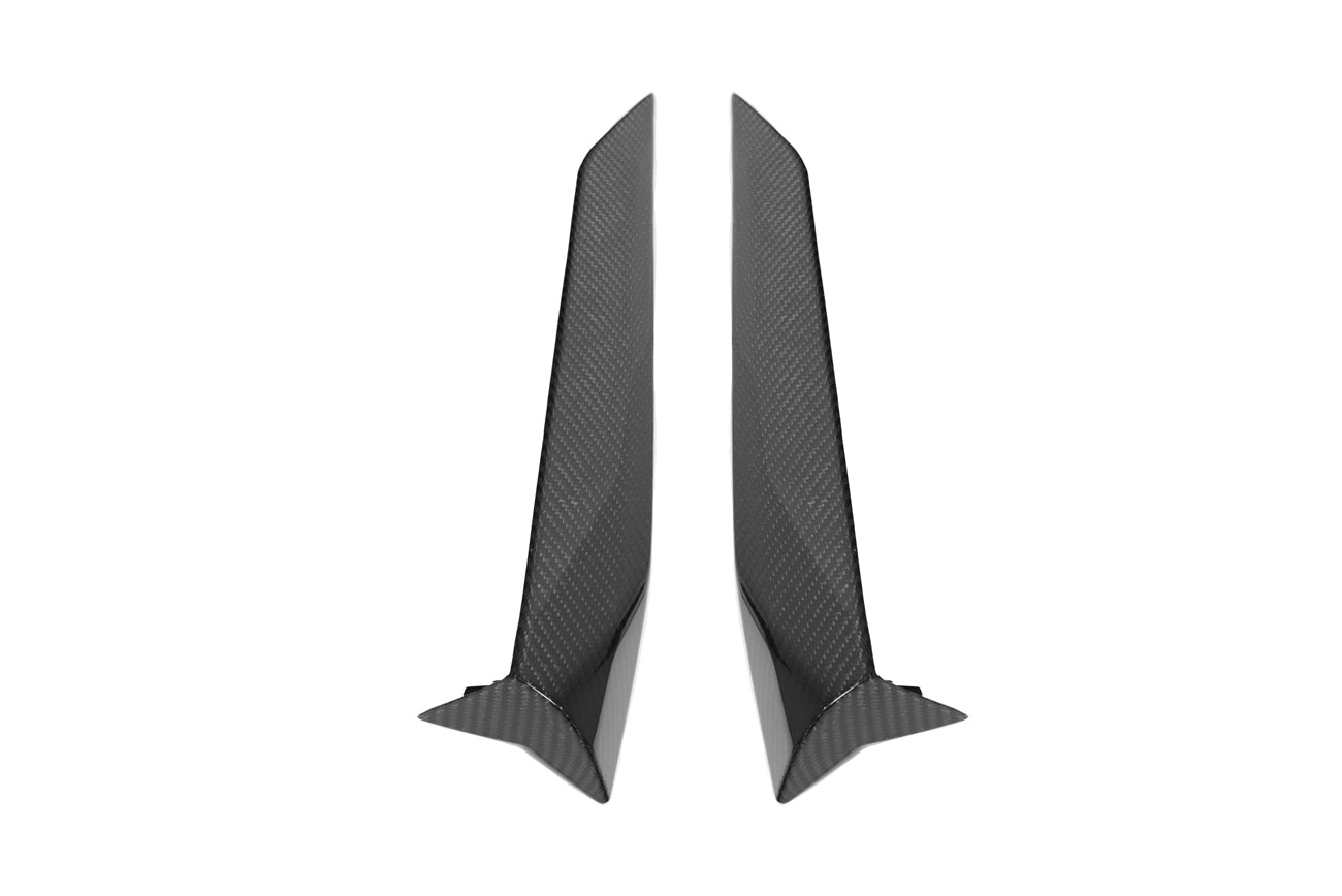2020+ Corvette C8 Stingray & Z51 | Factory Style CARBON FIBER Side Fender Vent Scoop Door Handle Trim Accent Garnish Replacement (PAIR)