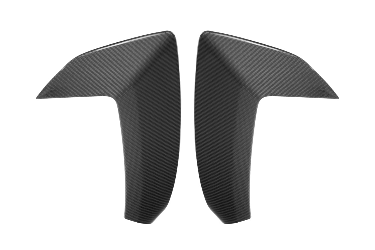 2020+ Corvette C8 Stingray & Z51 | Factory Style CARBON FIBER Side Fender Vent Scoop Door Handle Trim Accent Garnish Replacement (PAIR)