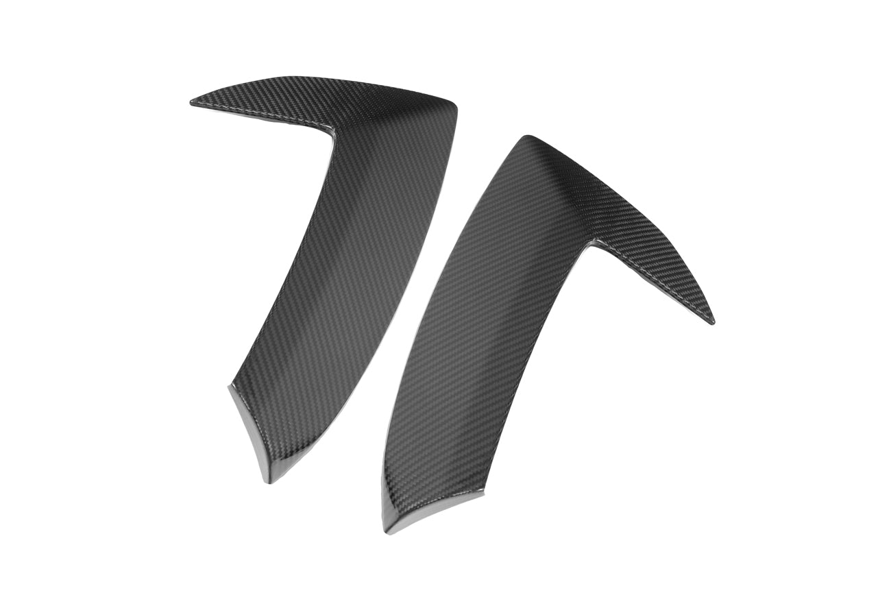 2020+ Corvette C8 Stingray & Z51 | Factory Style CARBON FIBER Side Fender Vent Scoop Door Handle Trim Accent Garnish Replacement (PAIR)