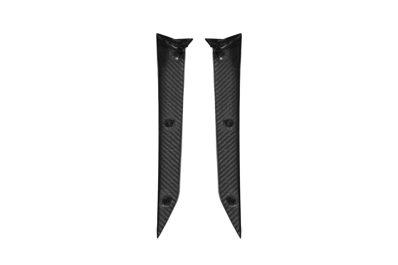 2020+ Corvette C8 Stingray & Z51 | Factory Style CARBON FIBER Side Fender Vent Scoop Door Handle Trim Accent Garnish Replacement (PAIR)