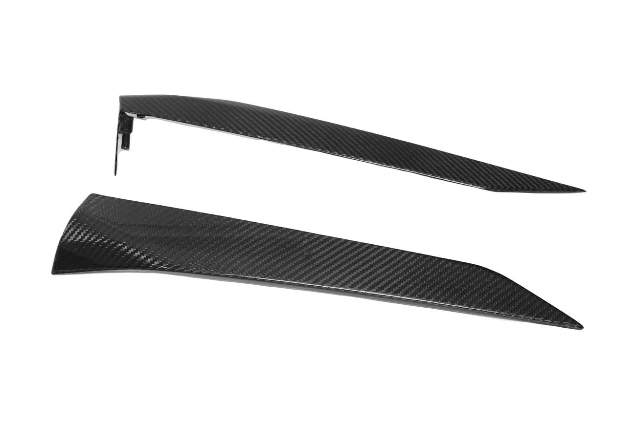2020+ Corvette C8 Stingray & Z51 | Factory Style CARBON FIBER Side Fender Vent Scoop Door Handle Trim Accent Garnish Replacement (PAIR)
